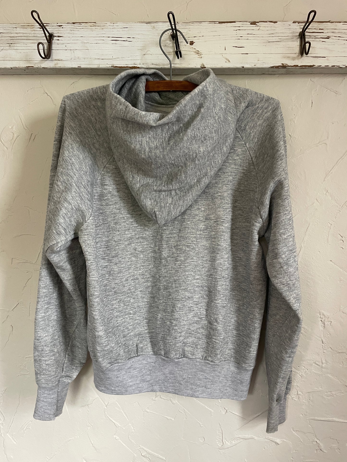 80s Blank Grey Hoodie