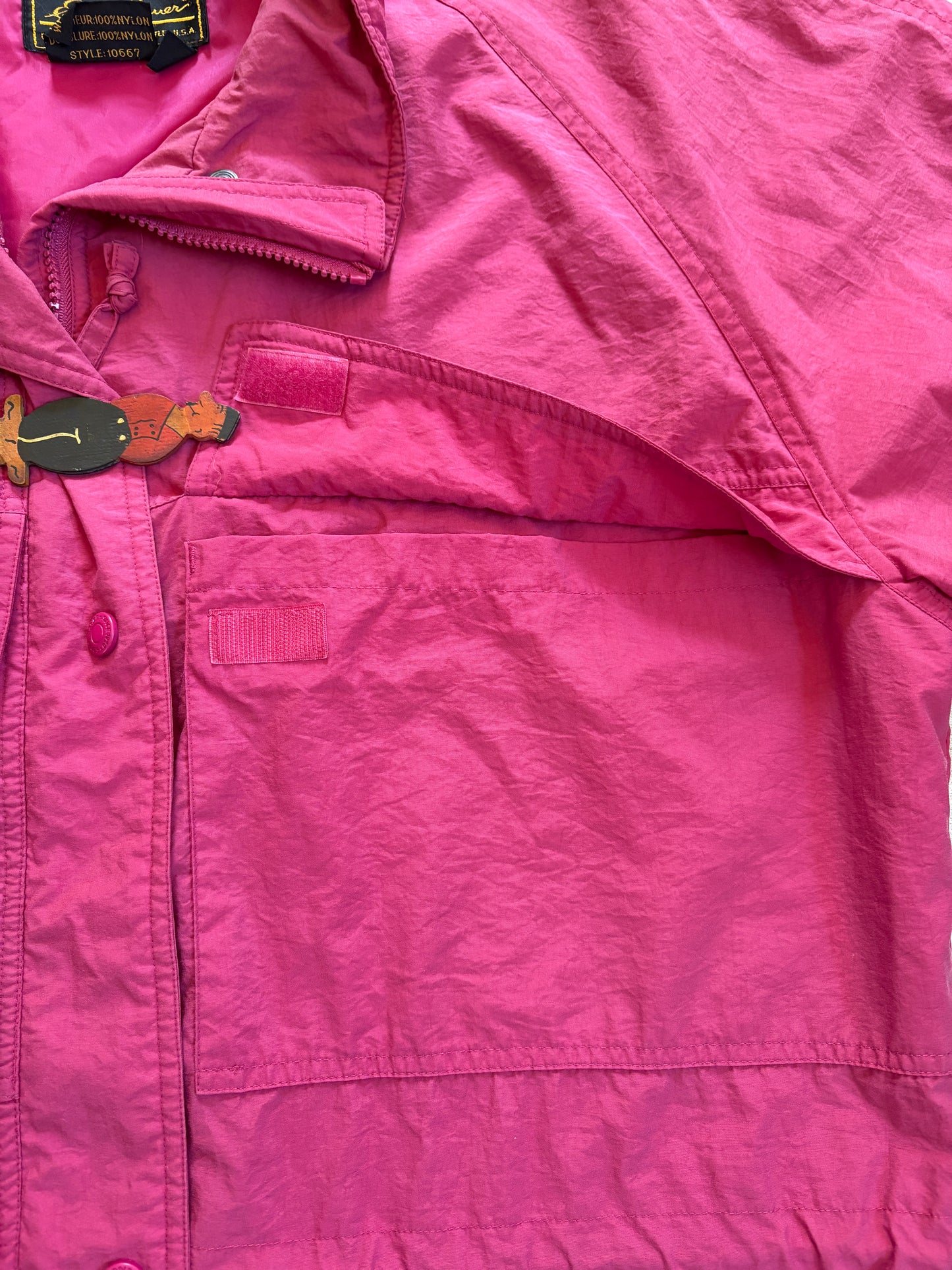 VIntage 80s Eddie Bauer Pink Wind Breaker Coat