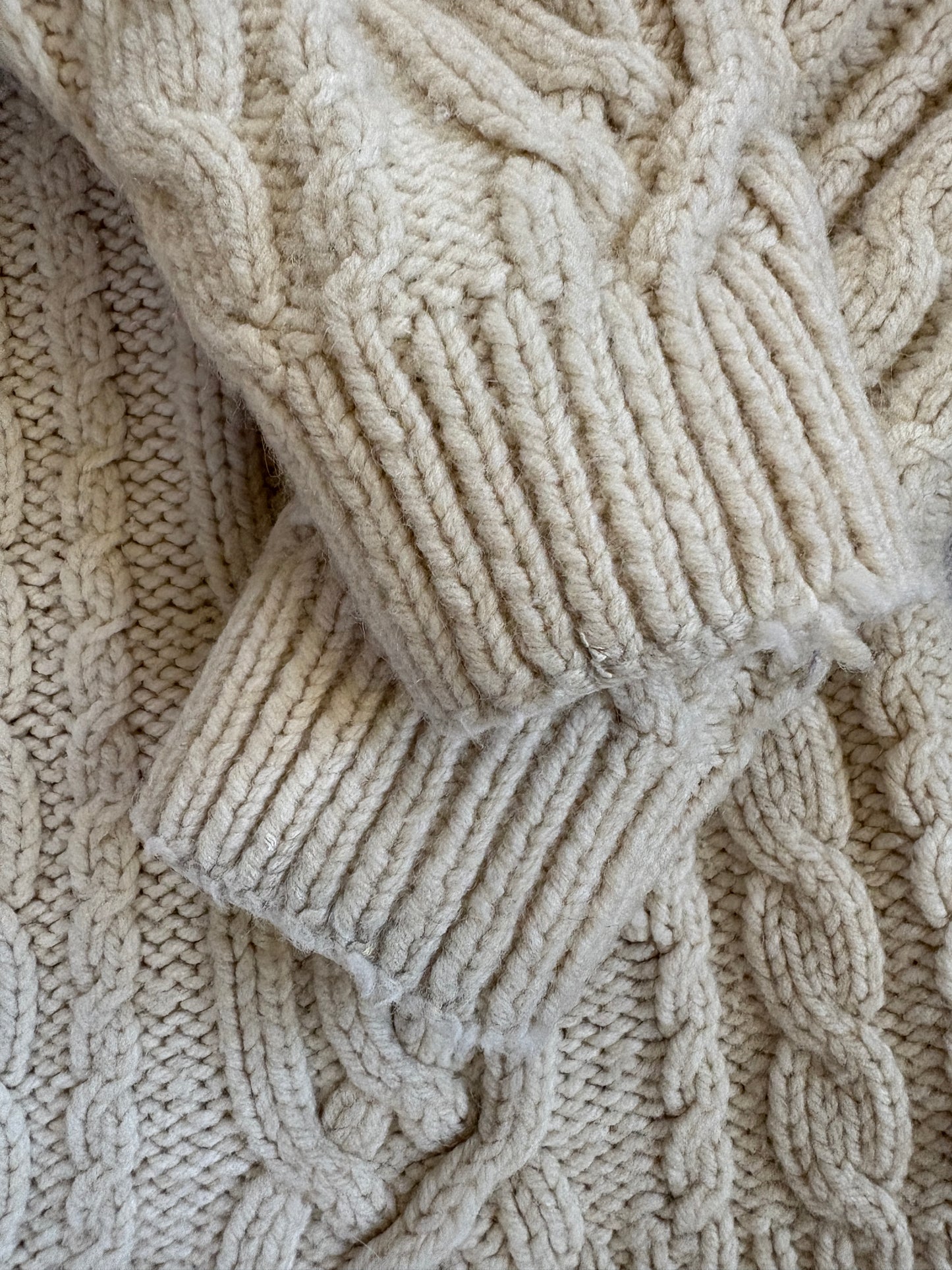 Vintage Fisherman Style Turtleneck Sweater