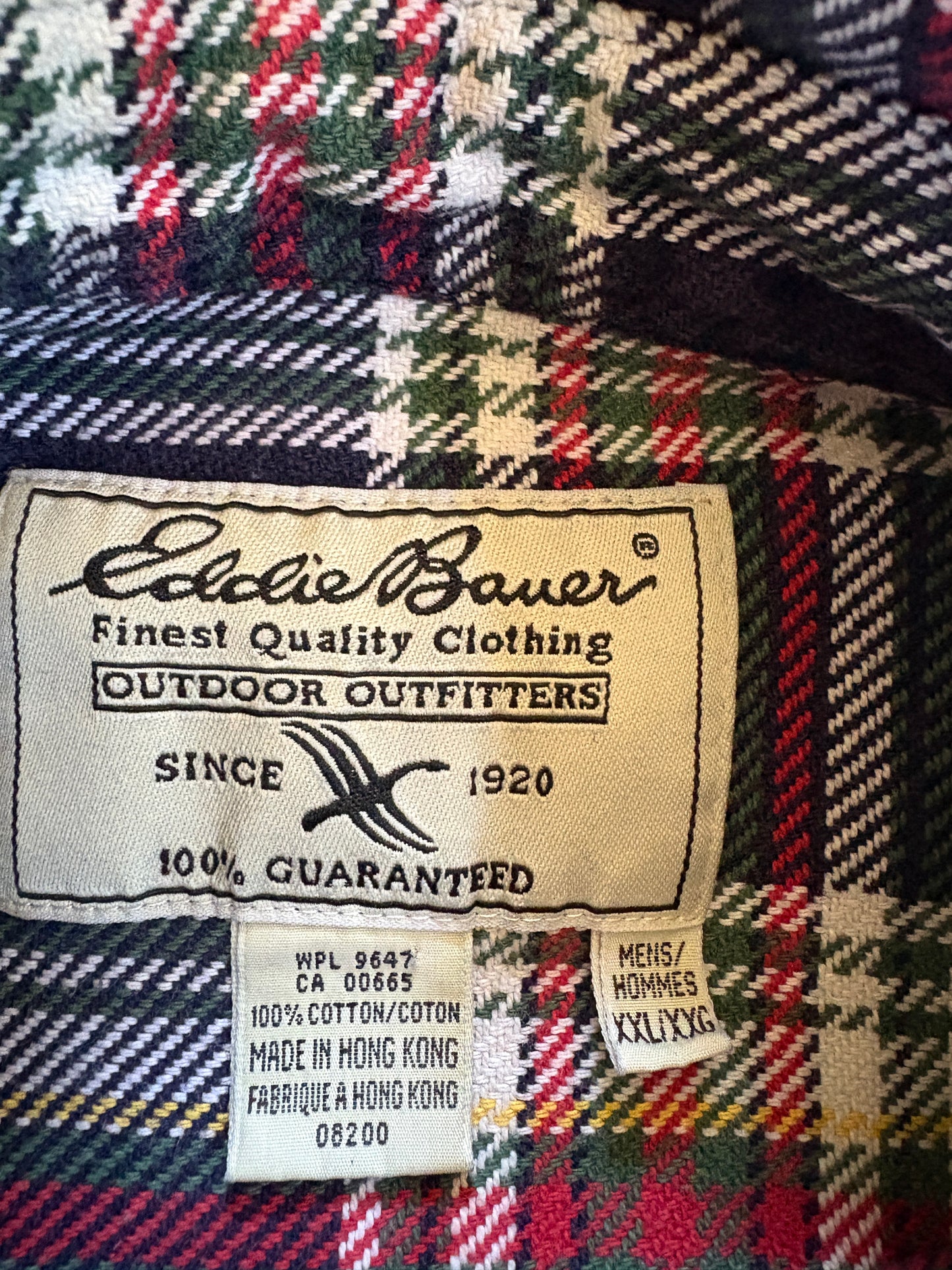 Vintage 90s Eddie Bauer Cotton Flannel Shirt