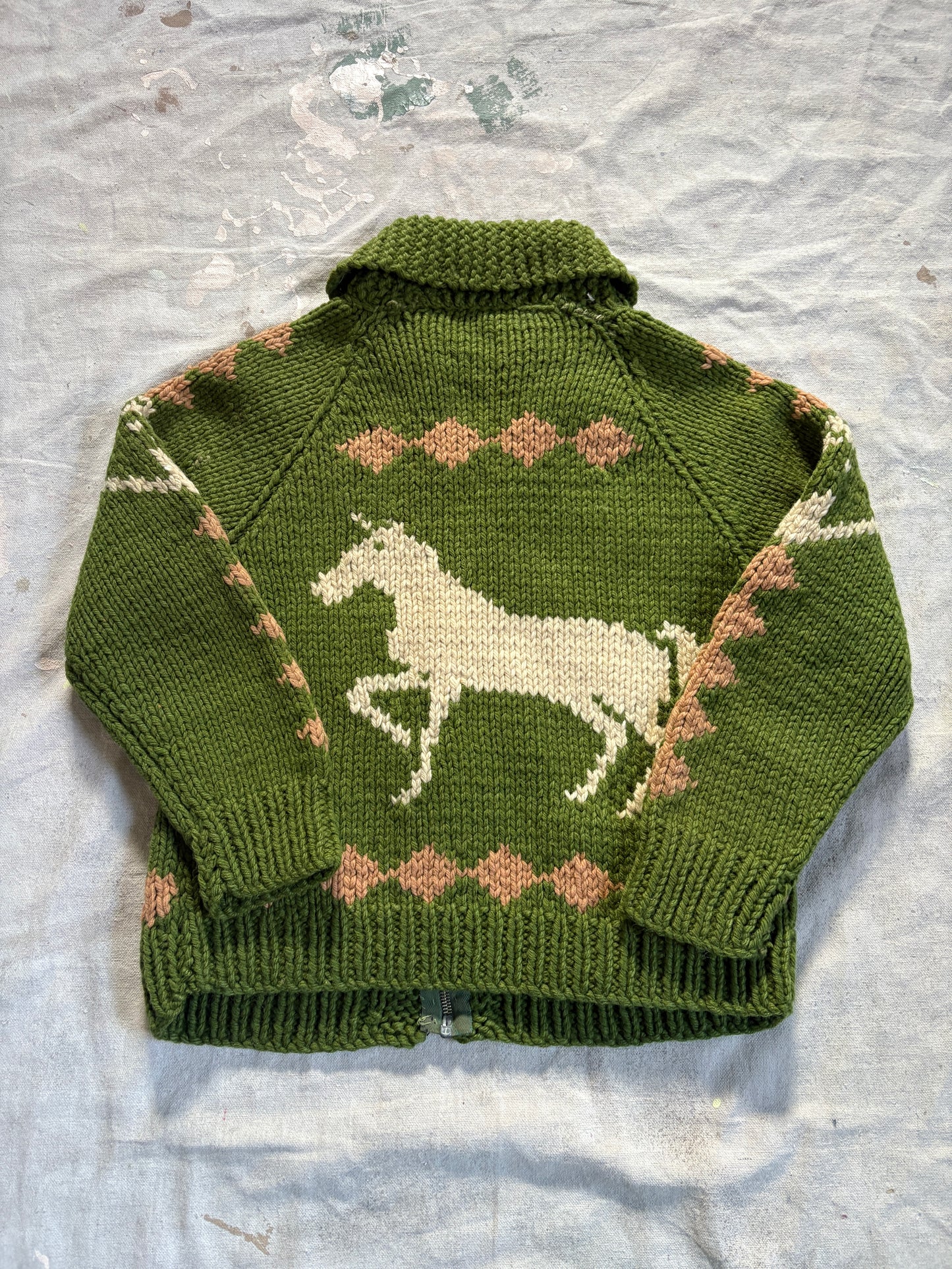 60s Mary Maxim Horse Sweater
