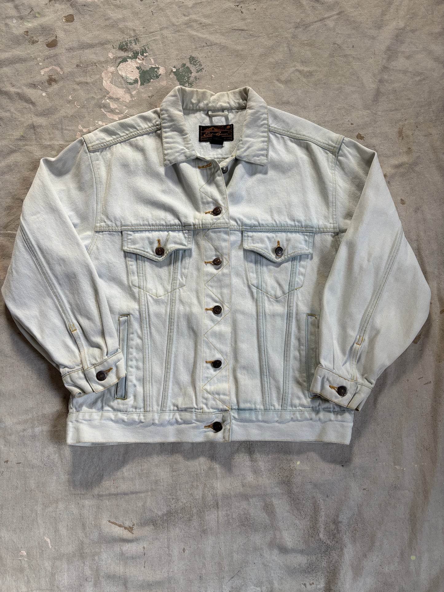 90s Eddie Bauer Light Wash Jean Jacket