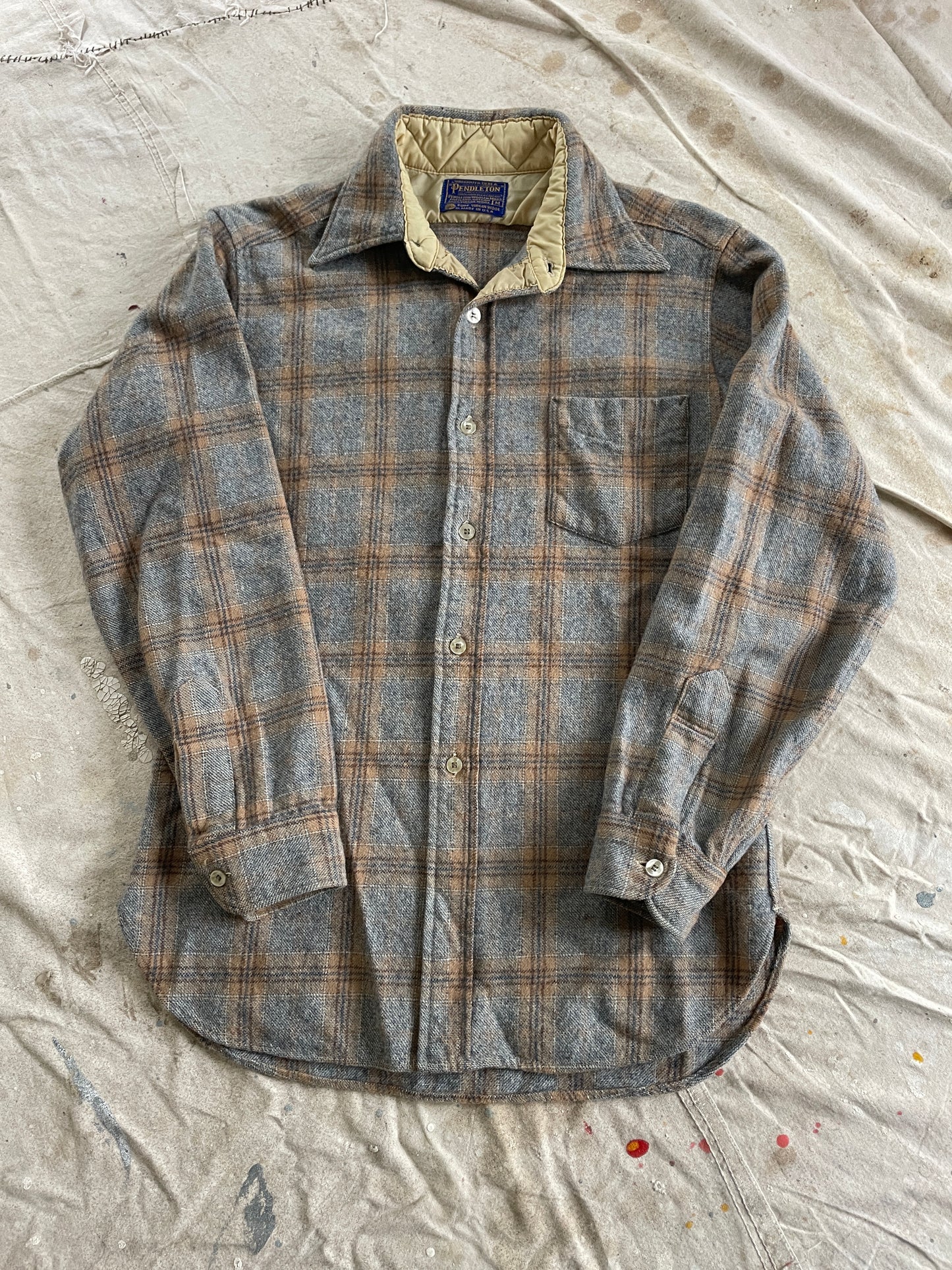 80s Pendleton Wool Button Down Shirt