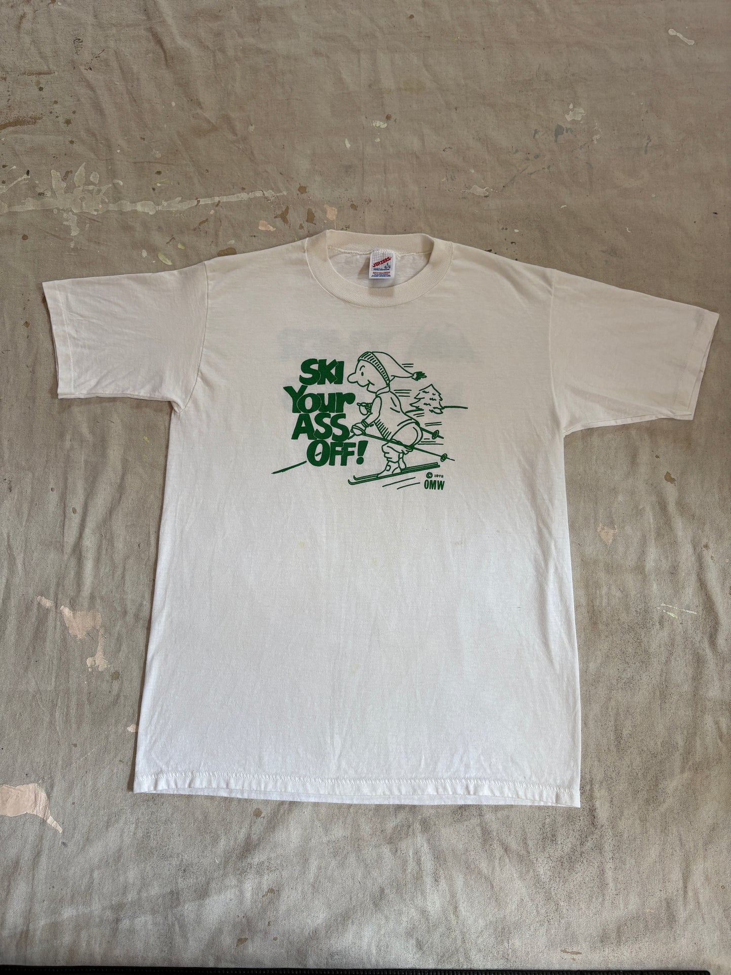 Vintage 80s Ski Your A** Off Seven Springs Champion PA Tee