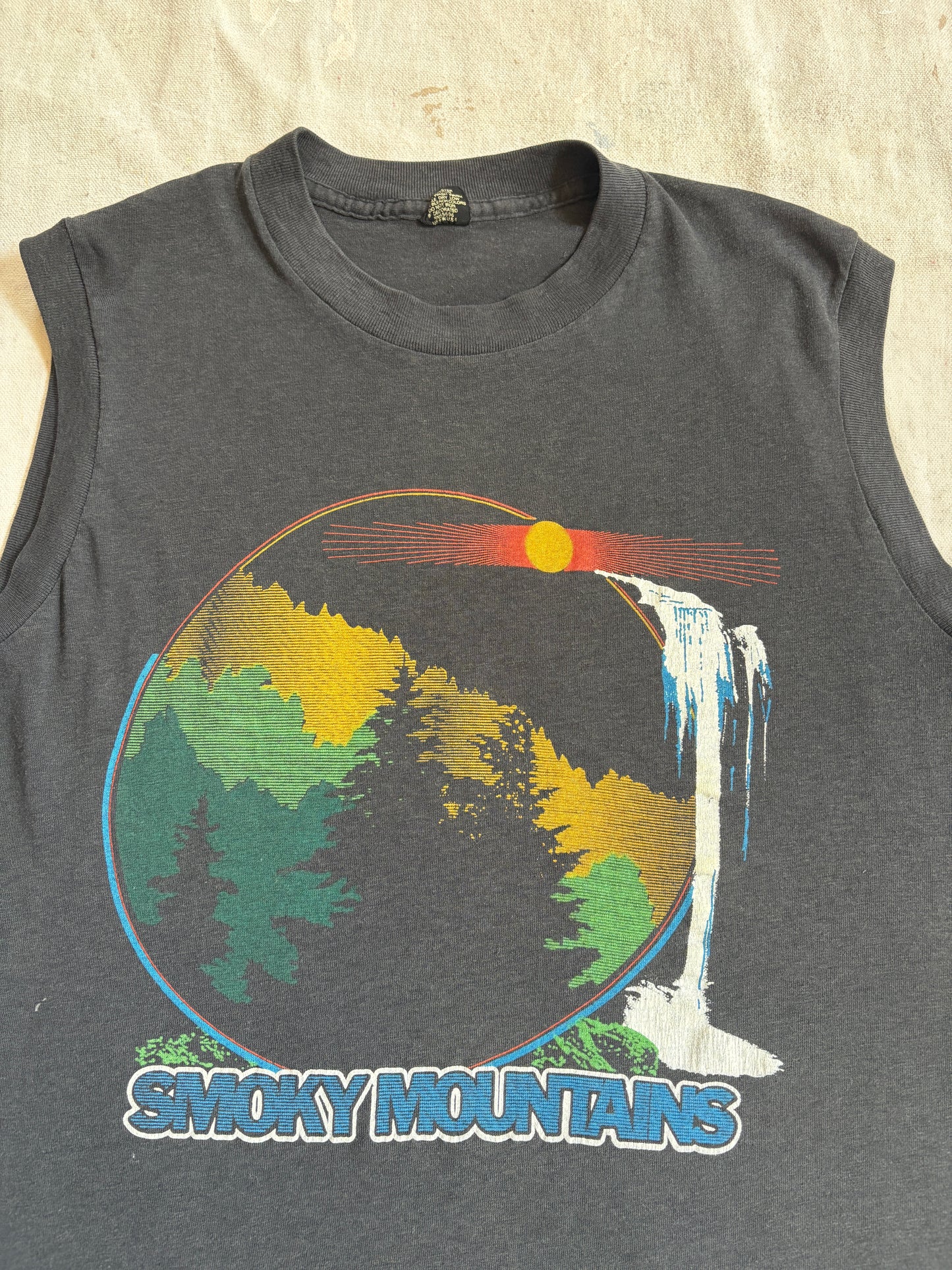 Vintage 80s Smoky Mountains Muscle Tee