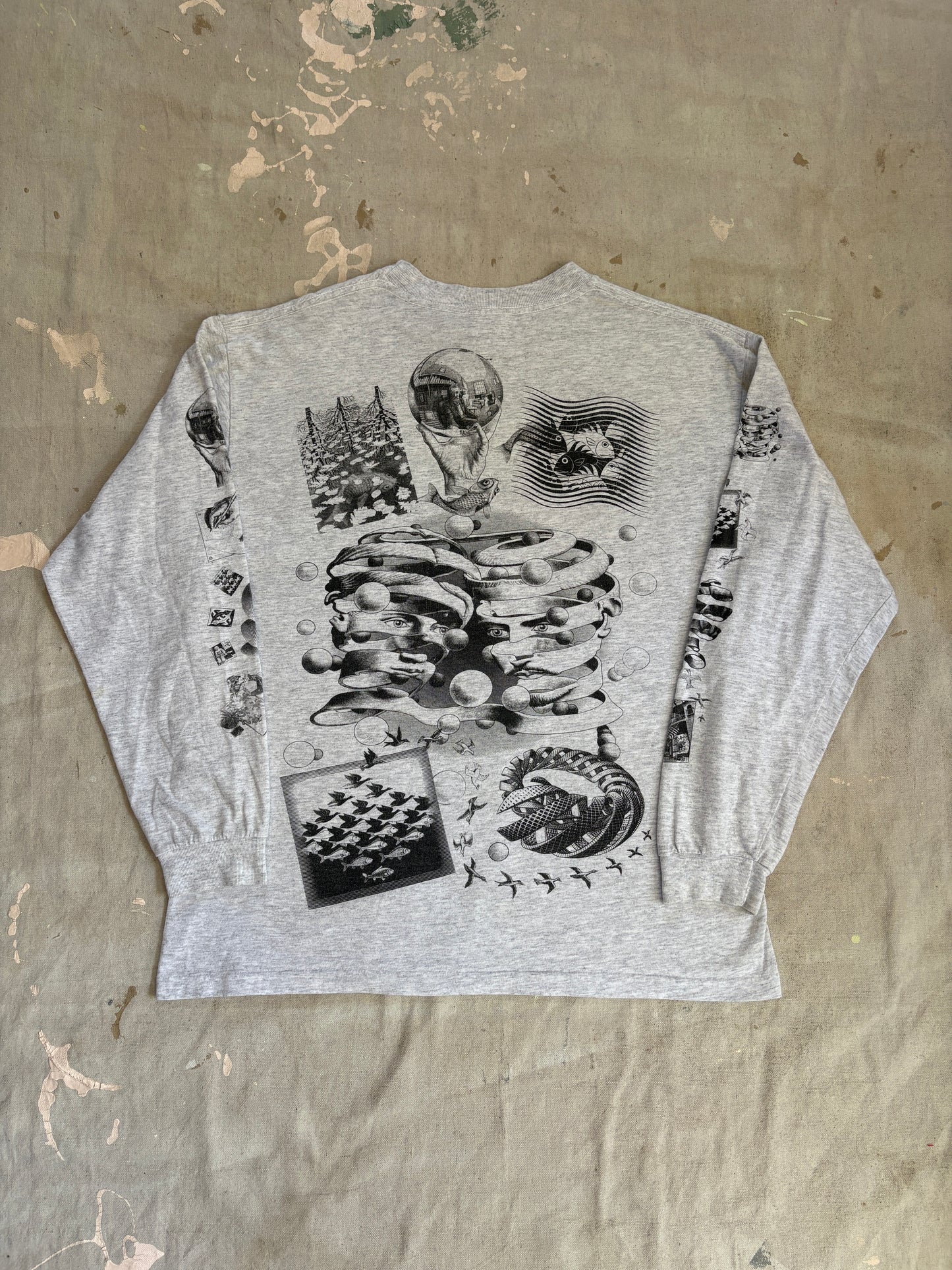 Vintage 90s MC Escher Long Sleeve Tee