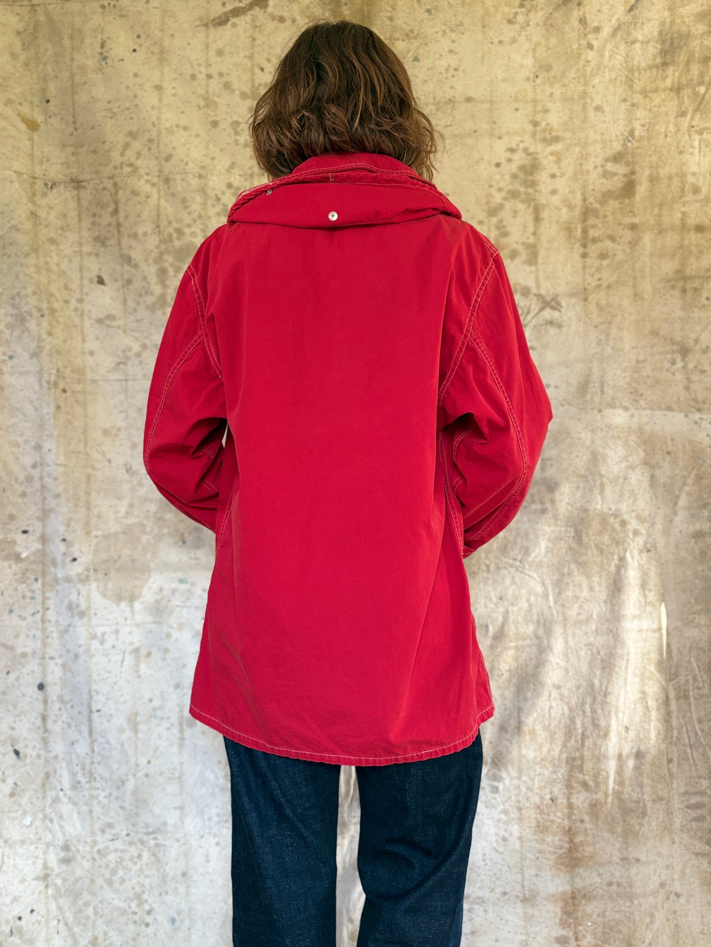 50s Red Hooded Coat