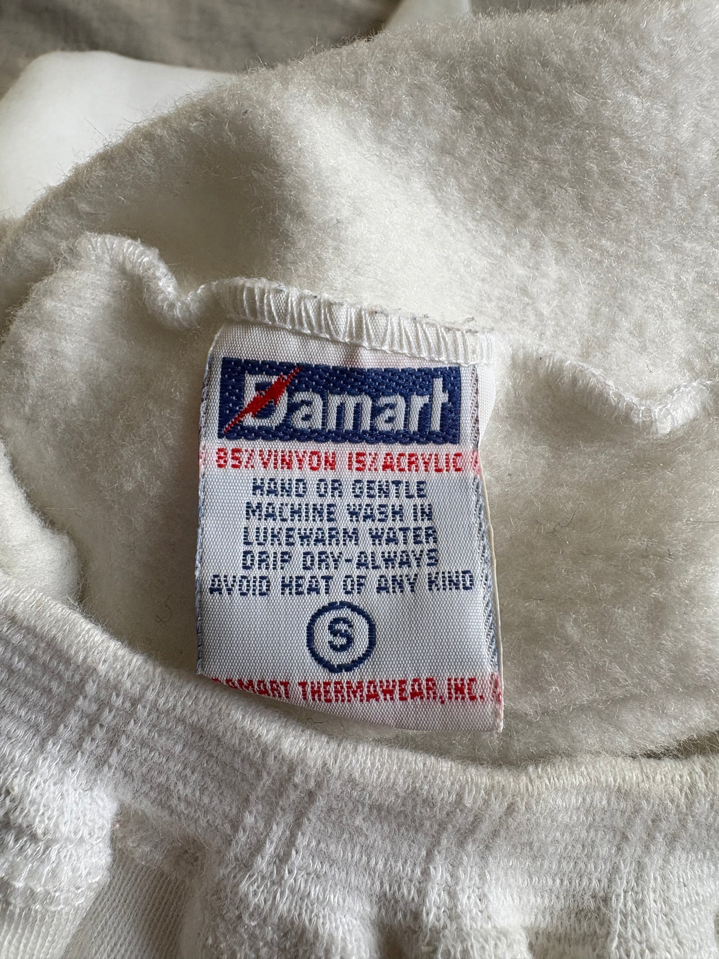 90s Damart White Long John’s Set