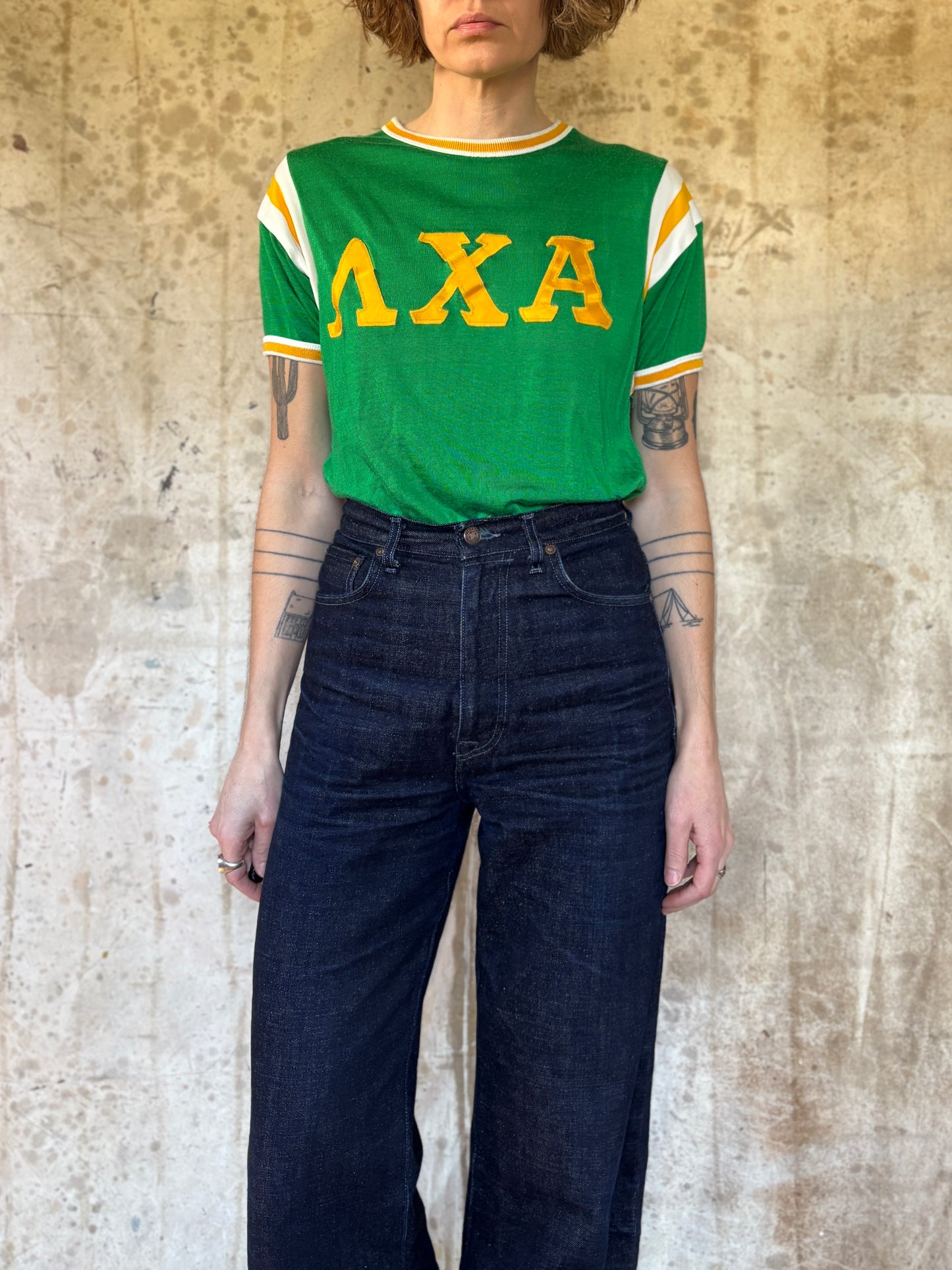 Vintage 70s Durene Lambda Chi Alpha Fraternity Jersey Tee