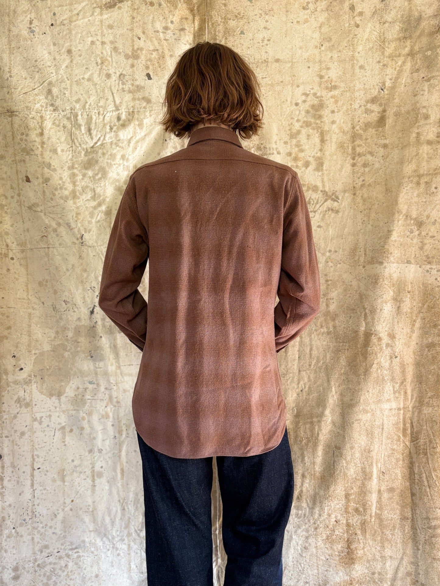 60s Brown Plaid Pendleton Shirt