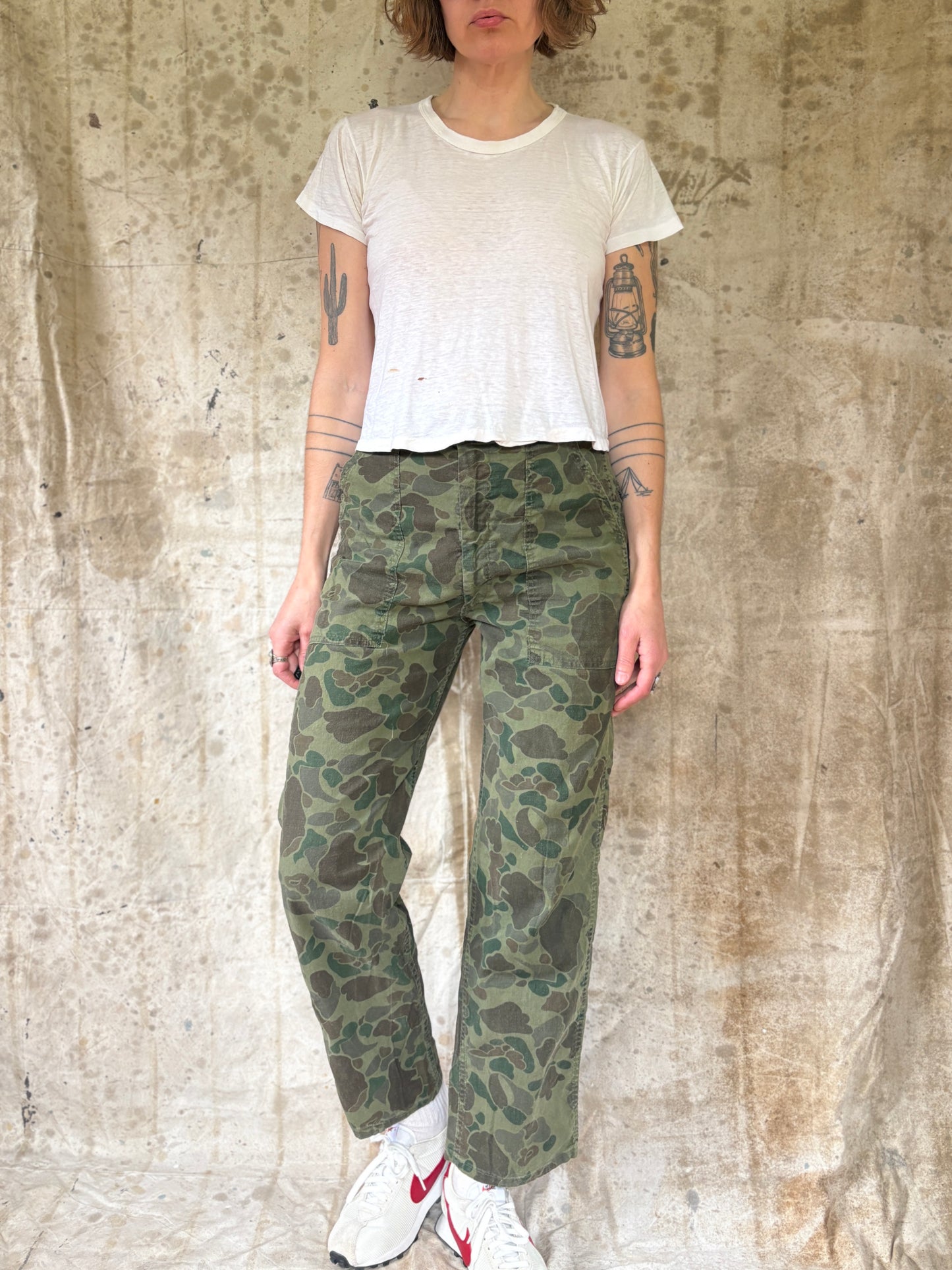 Vintage 80s Duck Camo Hunting Pants