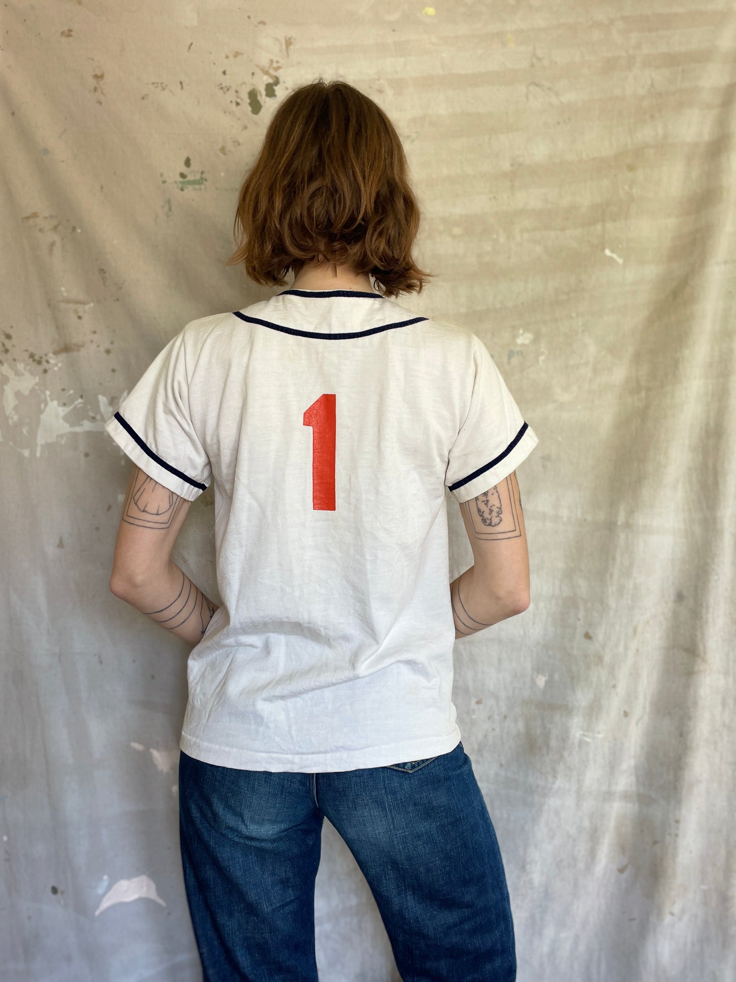 60s Russell Southern Baseball Uniform Shirt