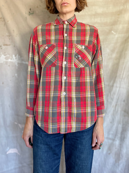 60s Penney’s Plaid Flannel Shirt