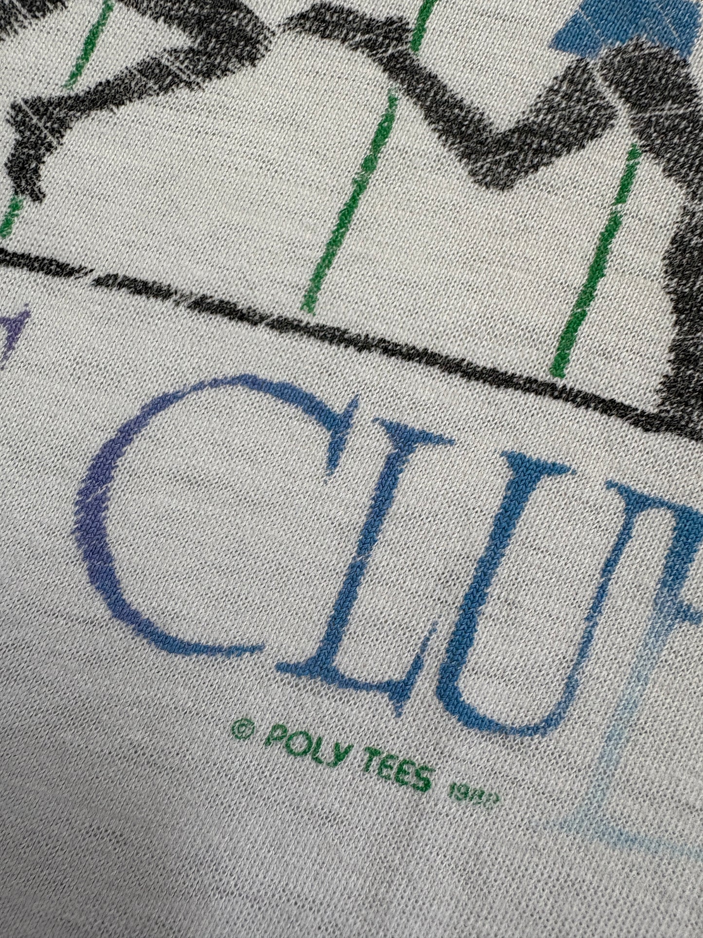 Vintage 80s Thrashed Paradise Club Runner Tee