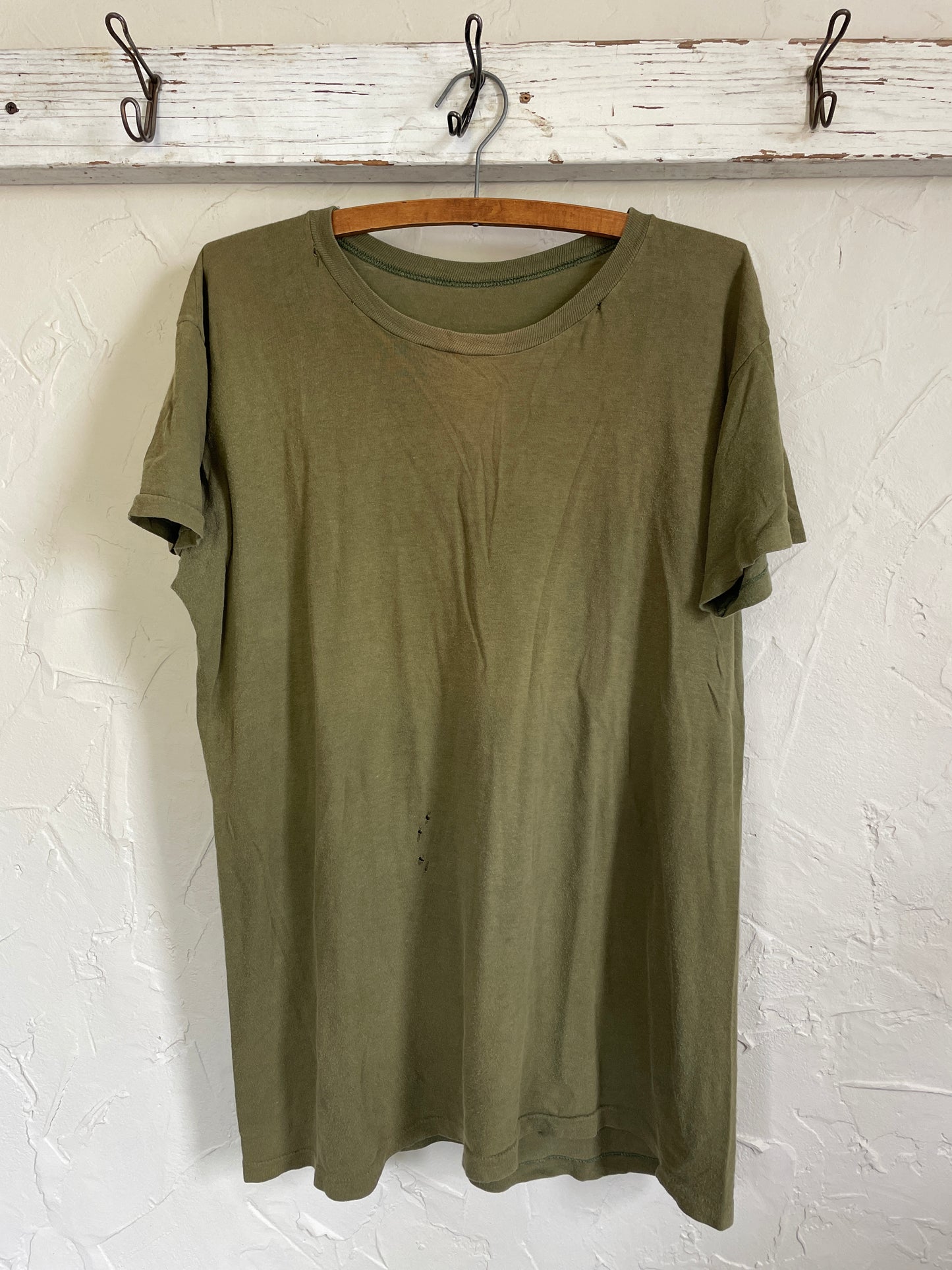 70s Blank Army Green Tee