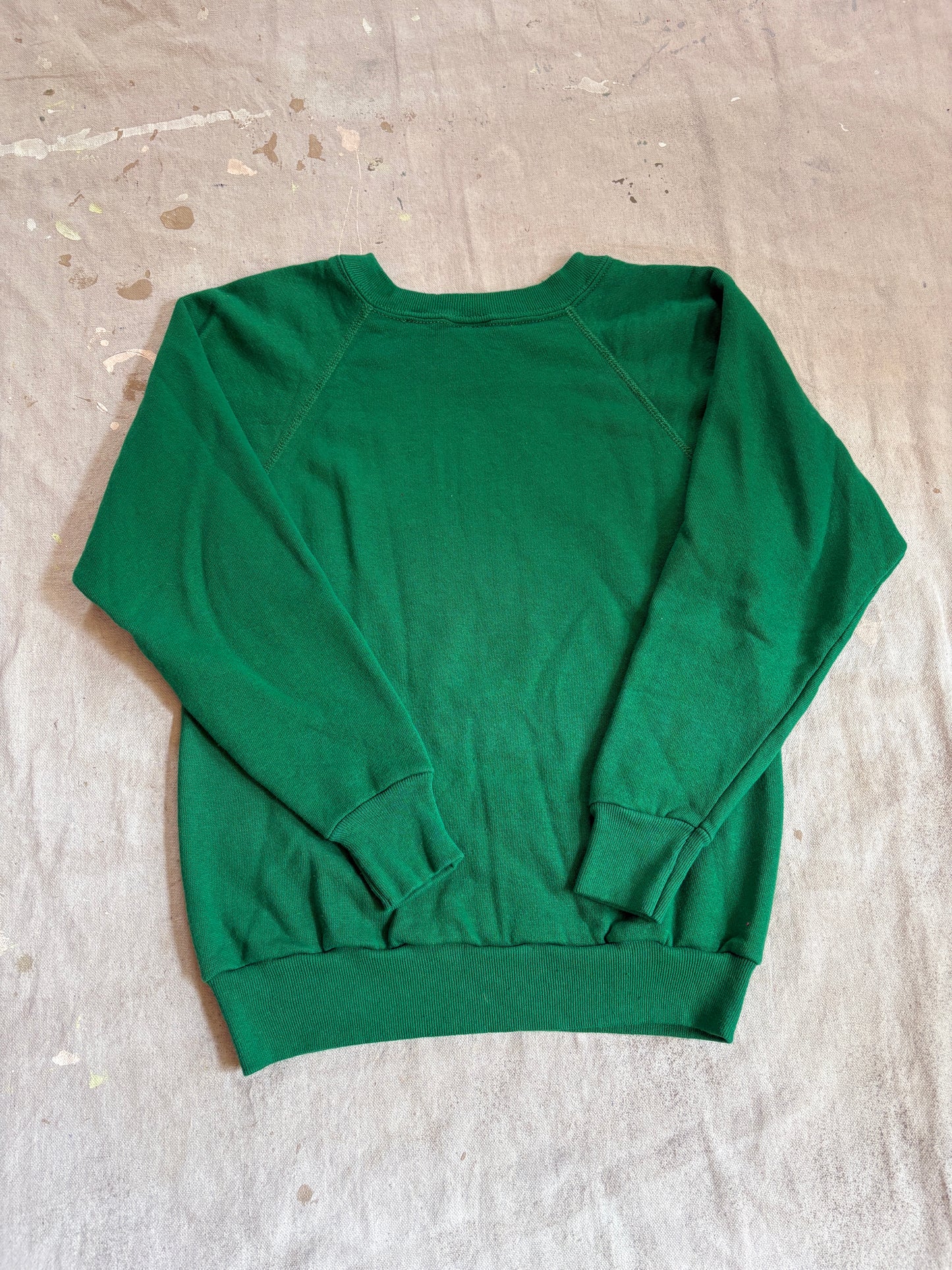 Vintage 80s Blank Green Sweatshirt