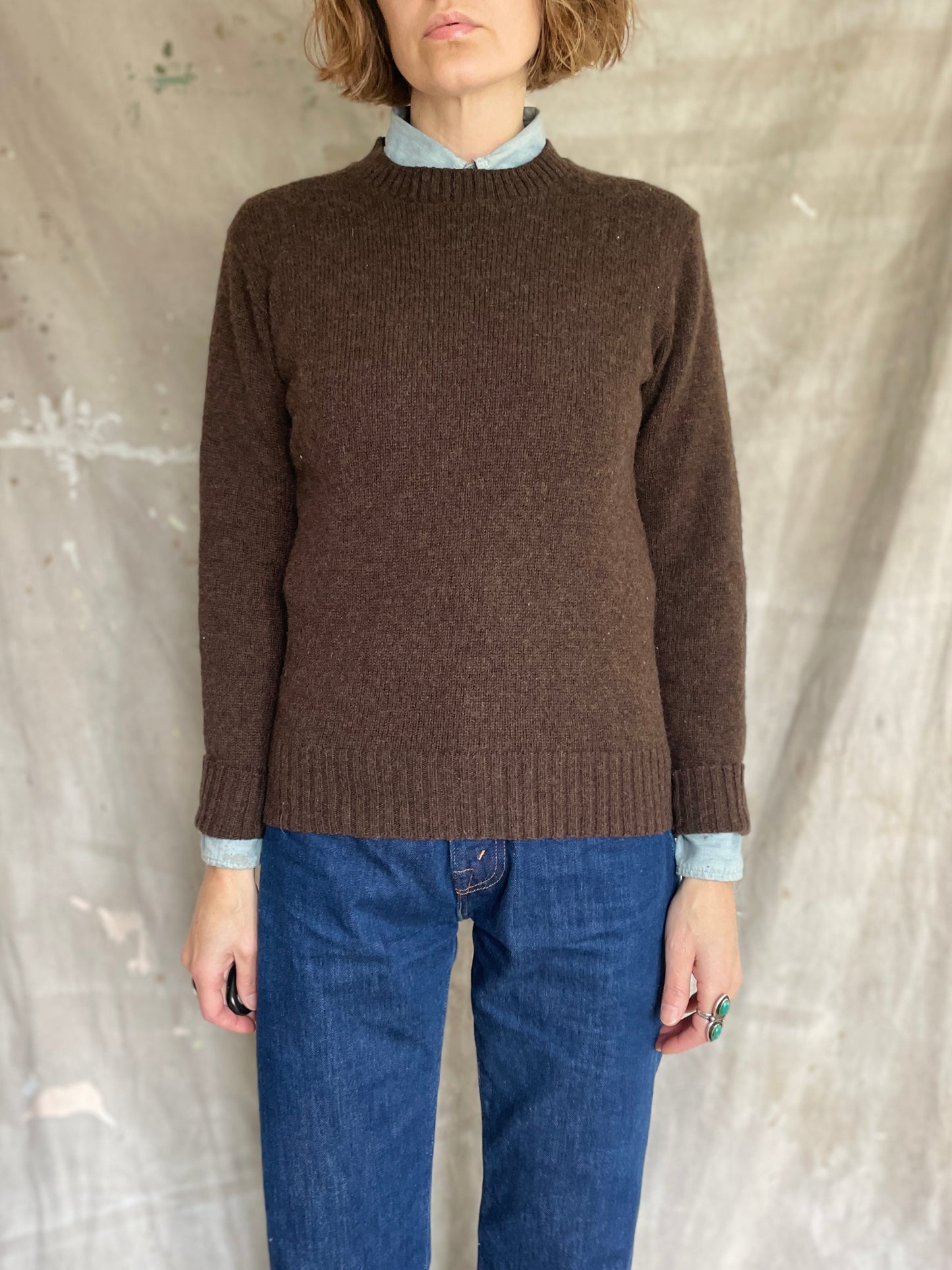 80s Brown Puritan Sweater