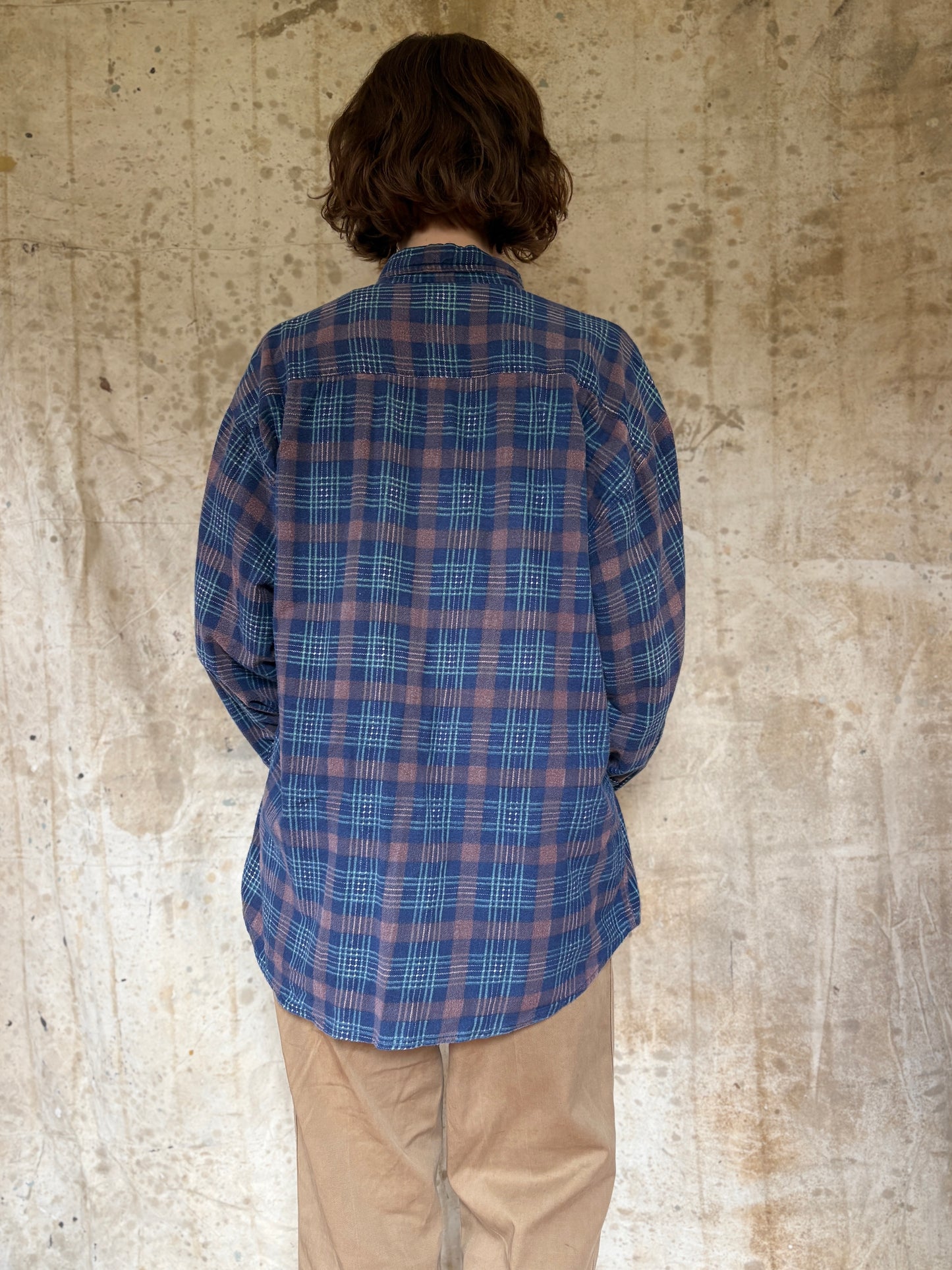90s Cotton Printed Flannel Shirt