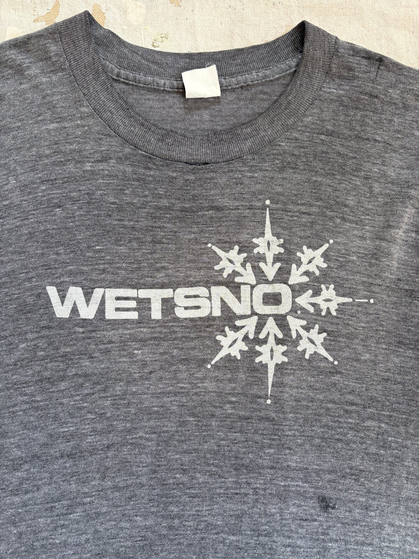Vintage 80s Wetsno Snowflake Muscle Tee
