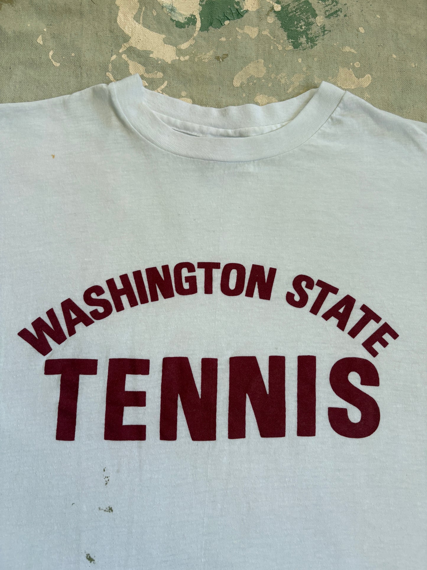 Vintage 80s WSU Washington State Tennis Tee