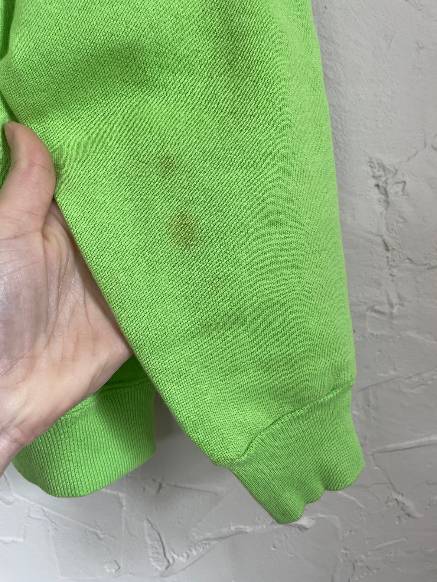 80s Blank Bright Green Sweatshirt
