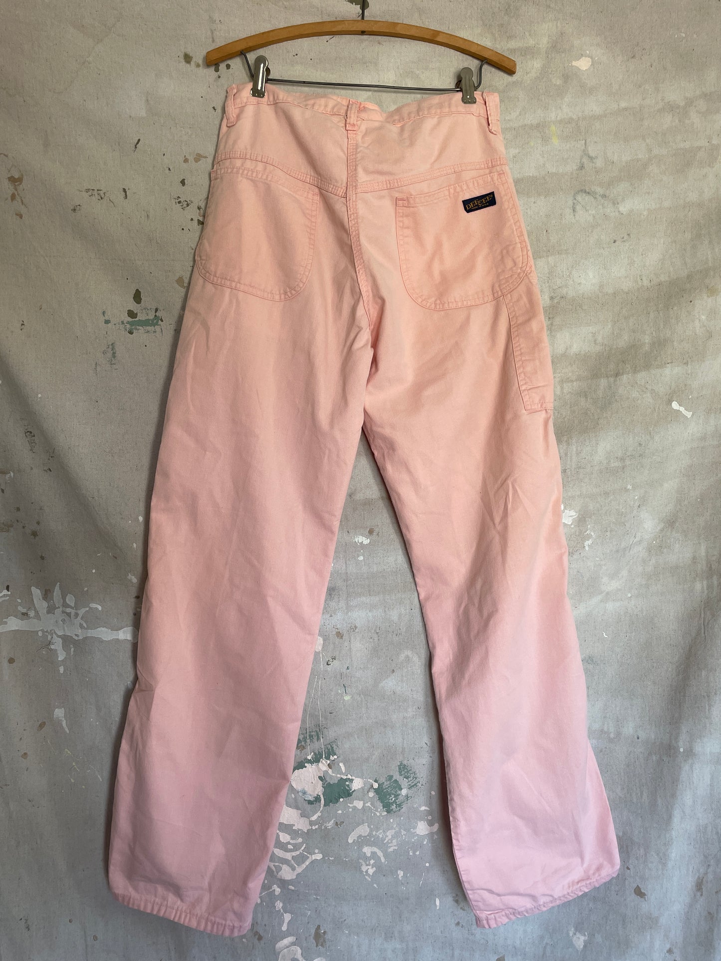 80s Pale Pink DeeCee Carpenter Pants
