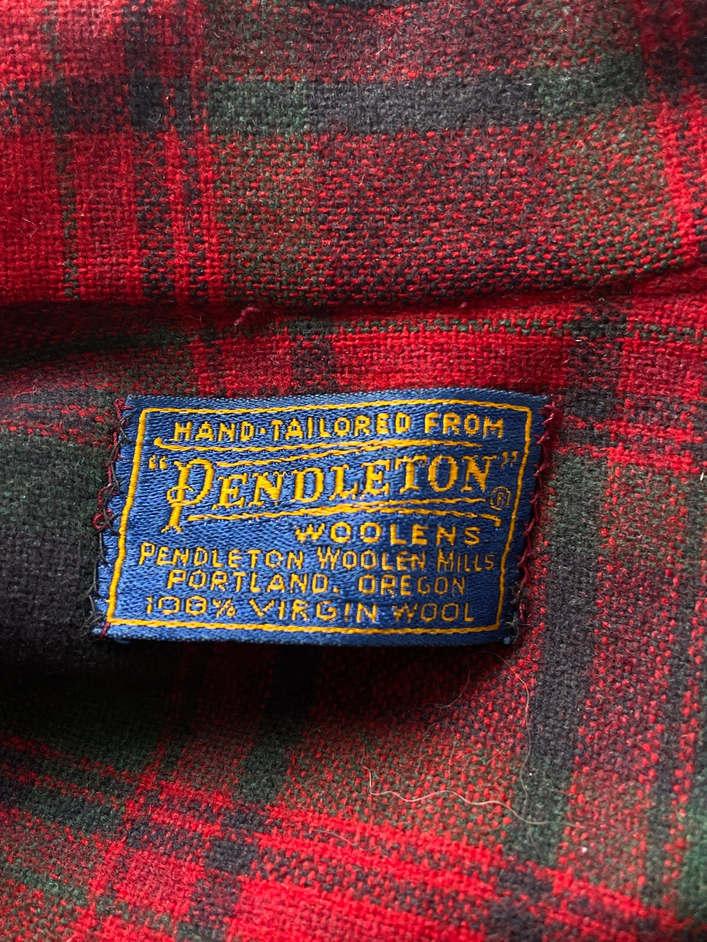 70s Plaid Pendleton Coat