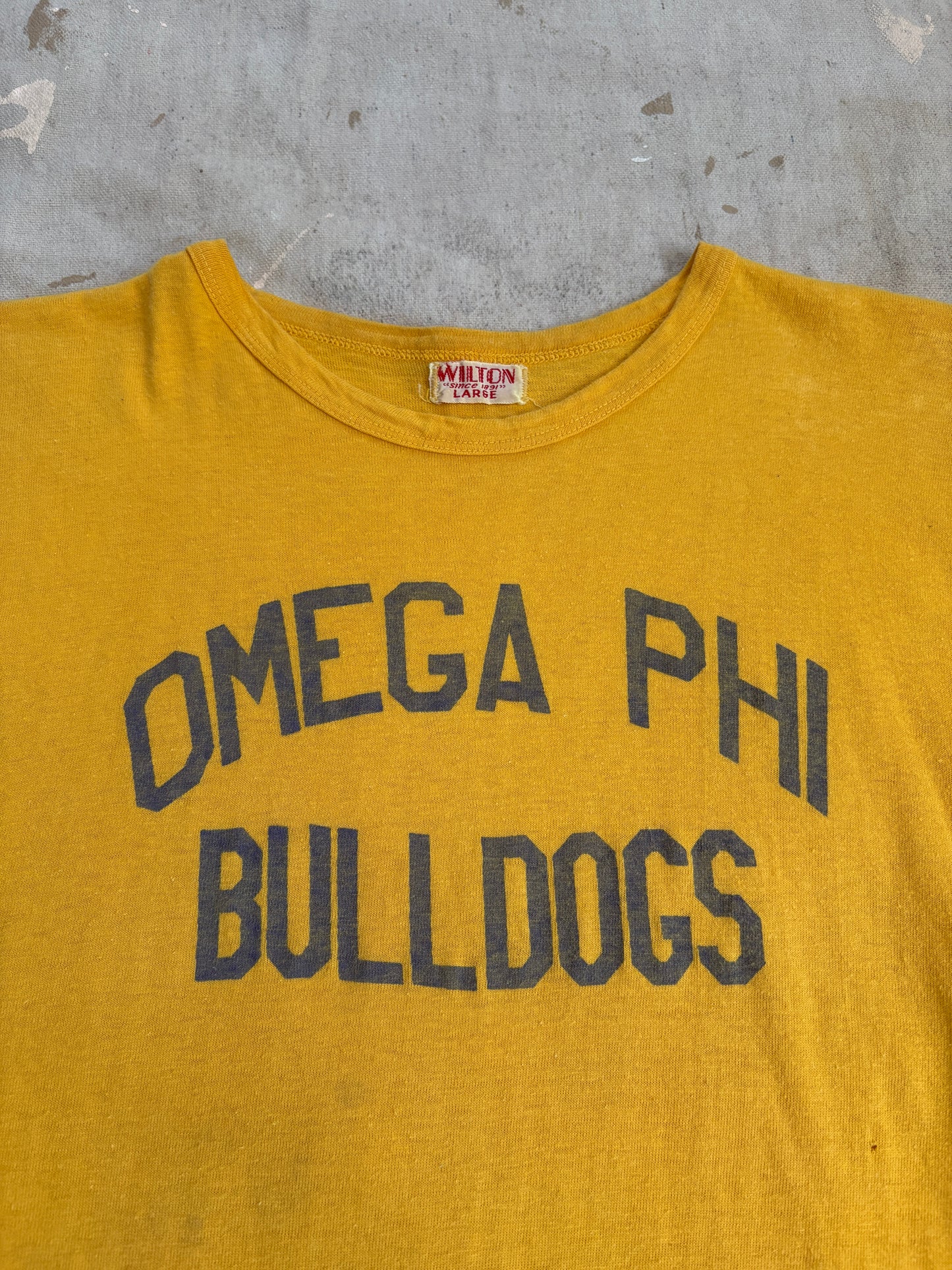 50s Wilton Omega Phi Bulldogs Tee