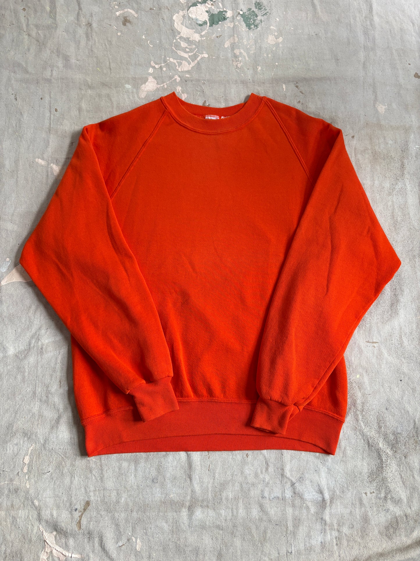 Vintage 80s Blank Orange Sweatshirt
