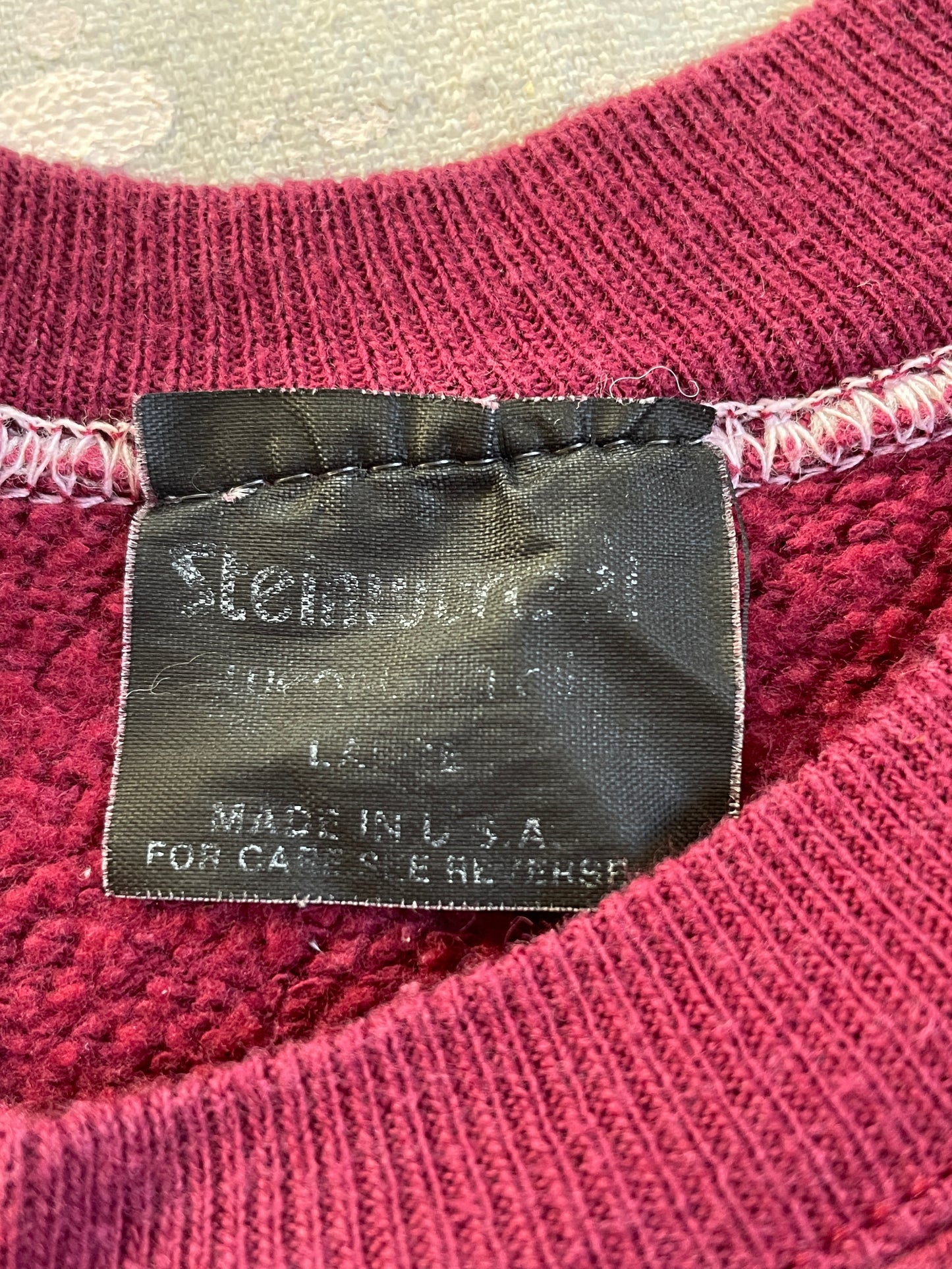 80s Blank Maroon Sweatshirt