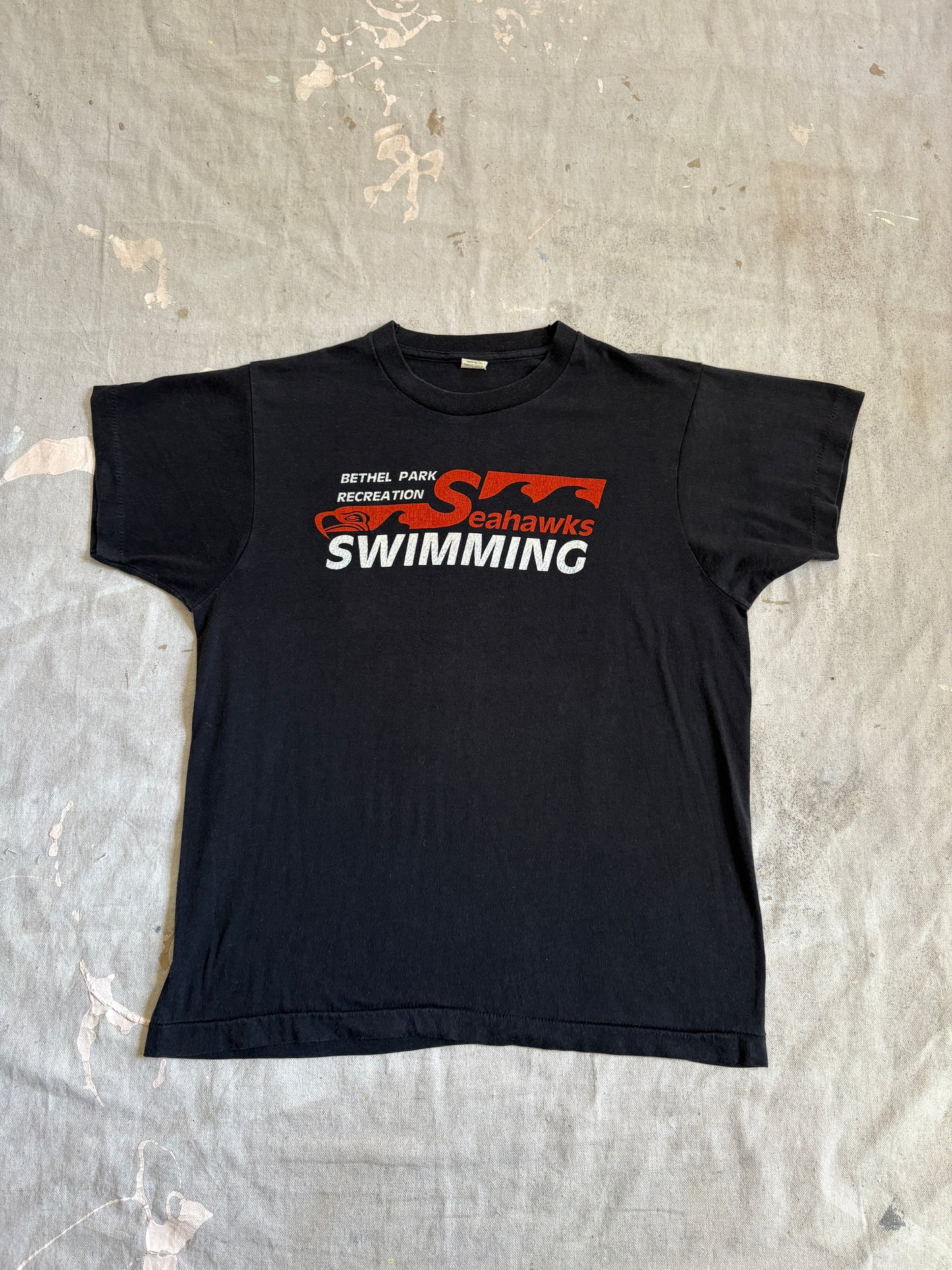 Vintage 80s Bethel Park Seahawks Swimming Tee