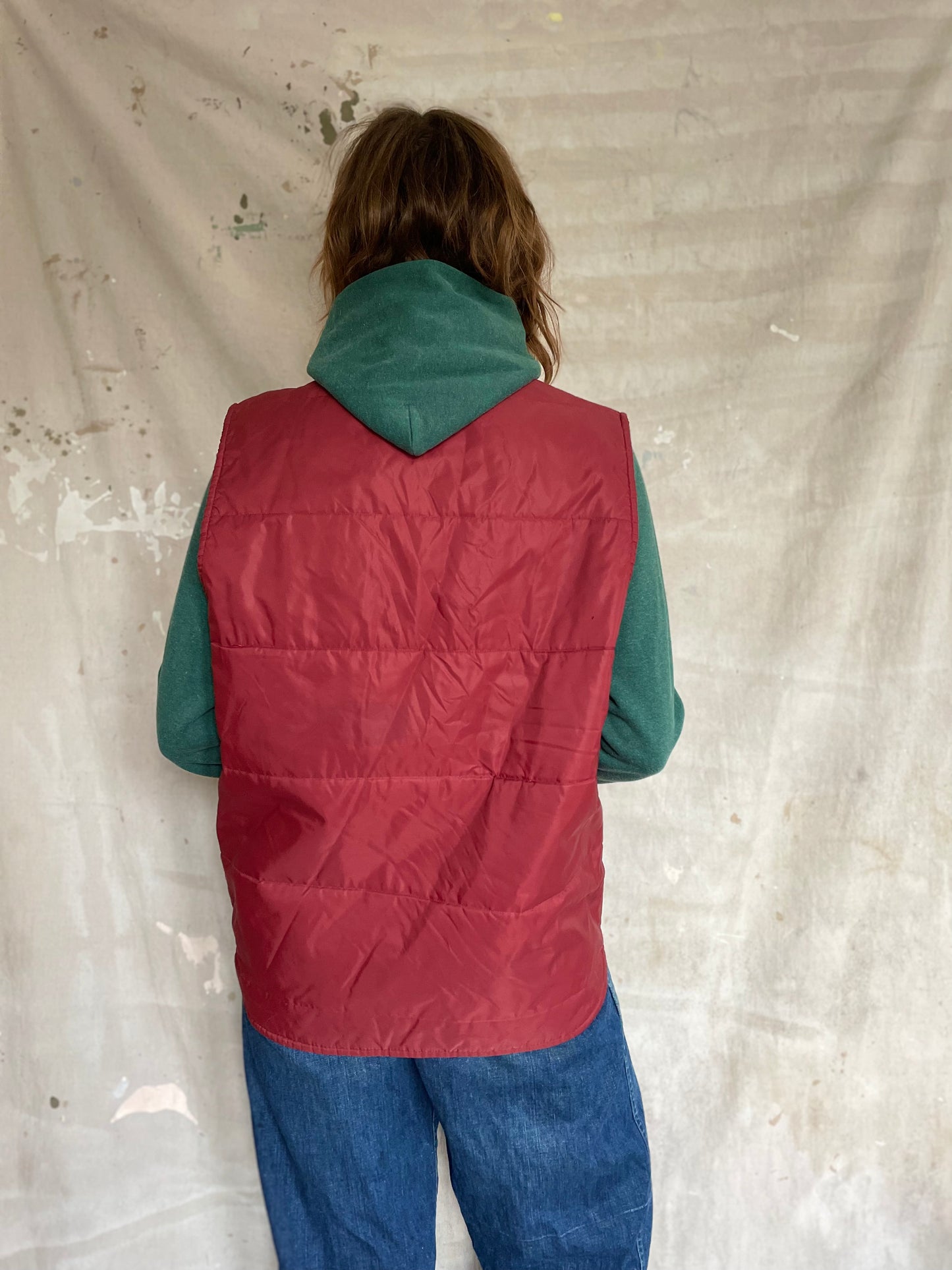 80s Maroon Vest