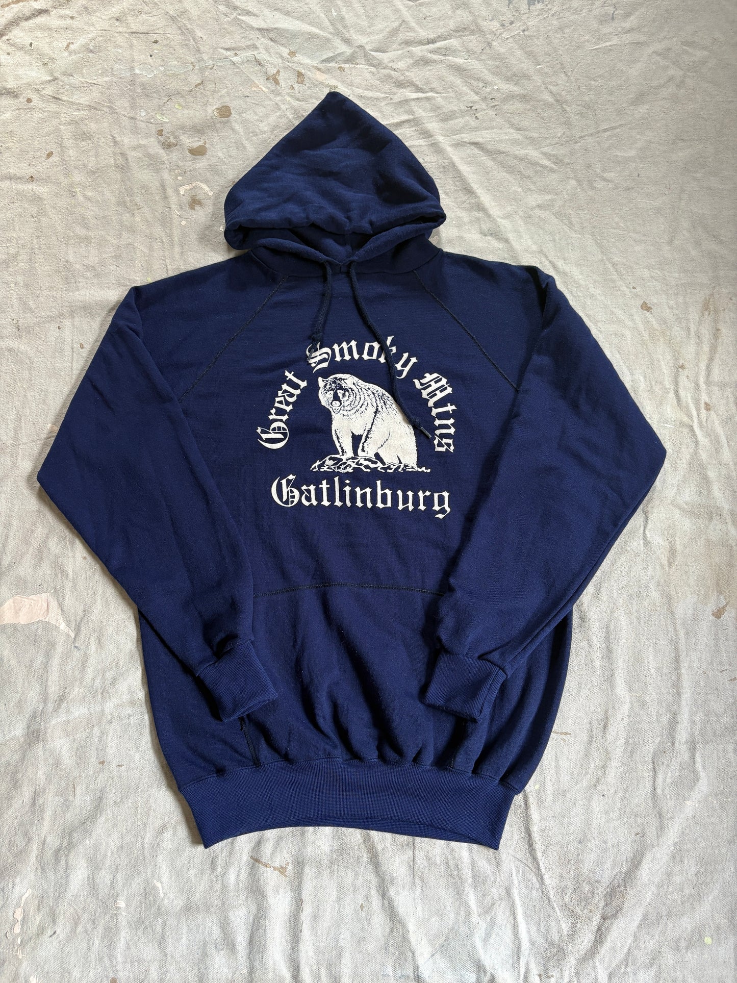 80s Great Smoky Mountains National Park Flocked Sweatshirt