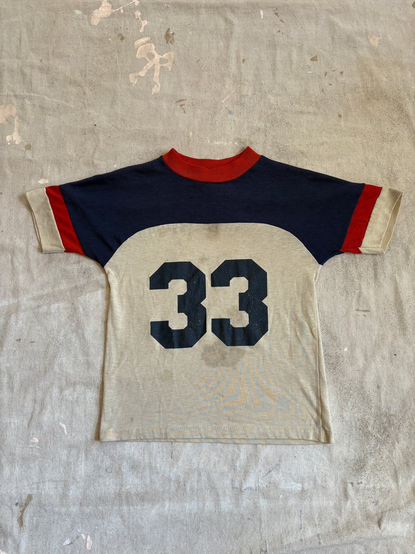 Vintage 80s 33 Jersey Baby Tee