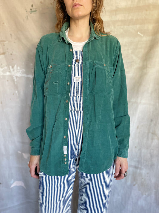 90s Evergreen Corduroy Button Down Shirt