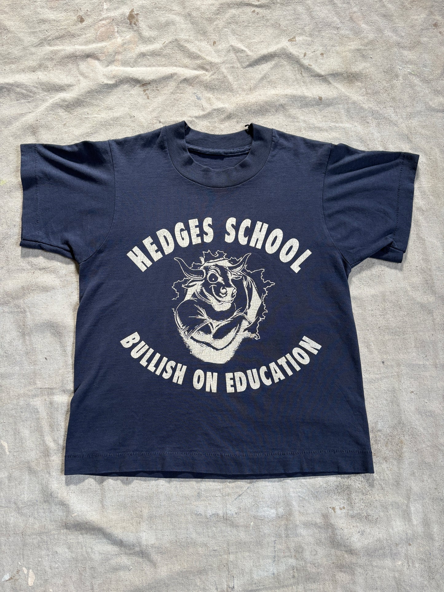 80s Hedges School Bullish On Education Tee