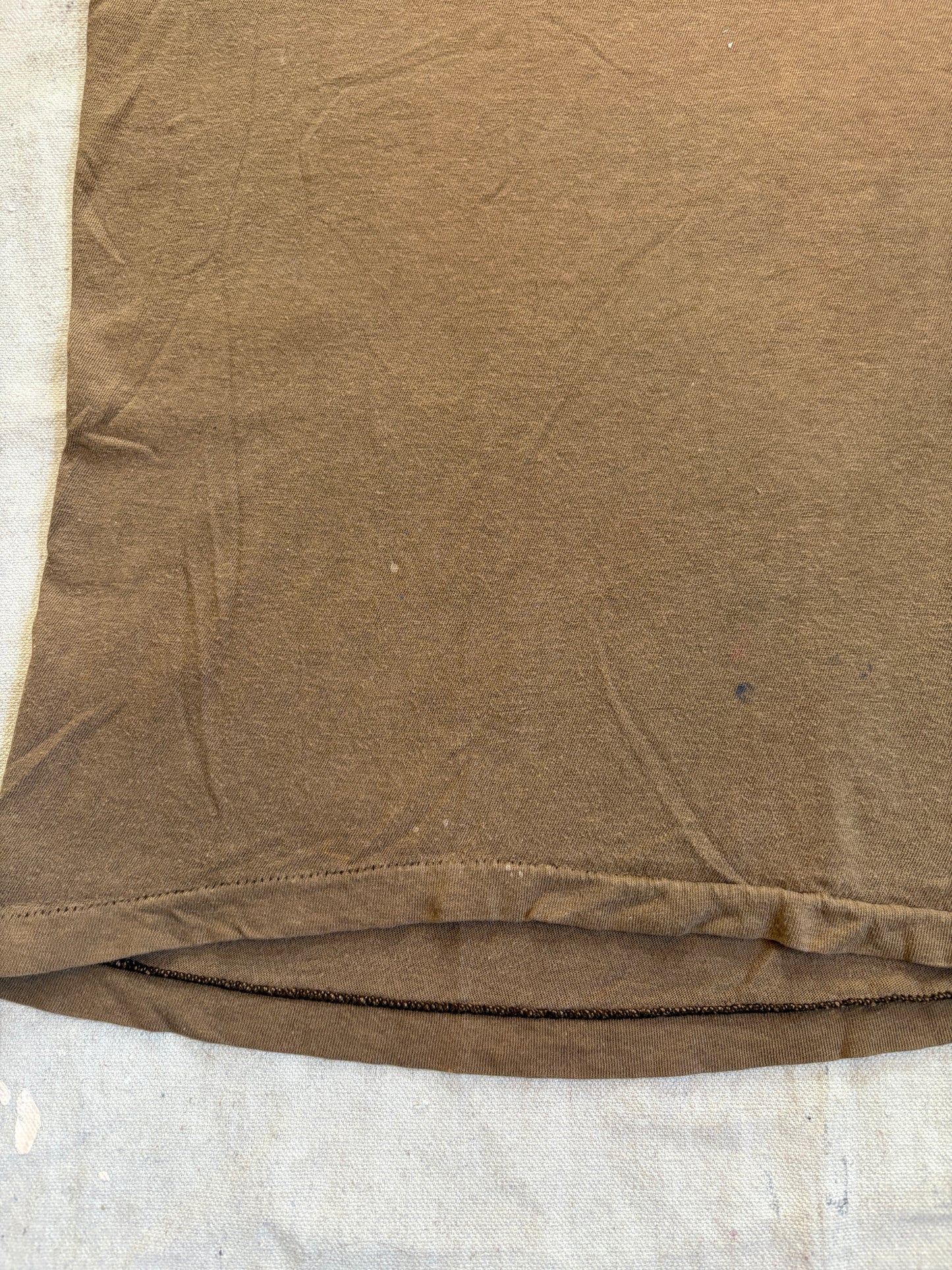 Vintage 80s Blank Brown Tee