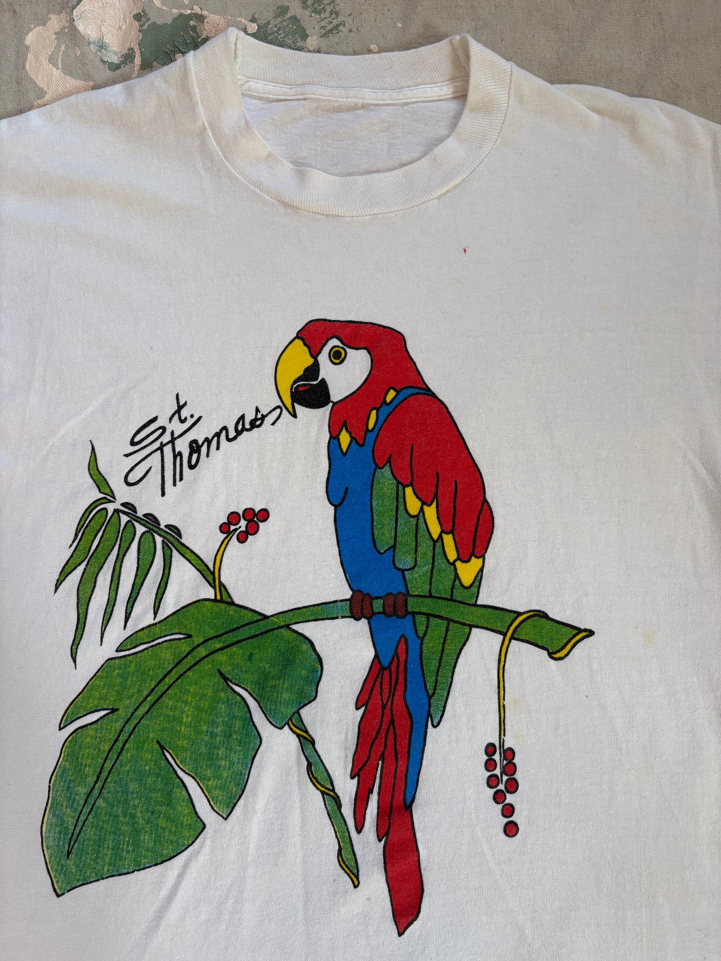 80s St. Thomas Parrot Tee