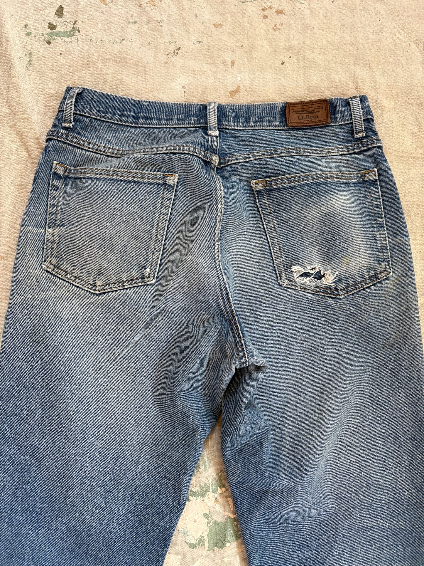 Vintage 90s LL Bean Faded Jeans