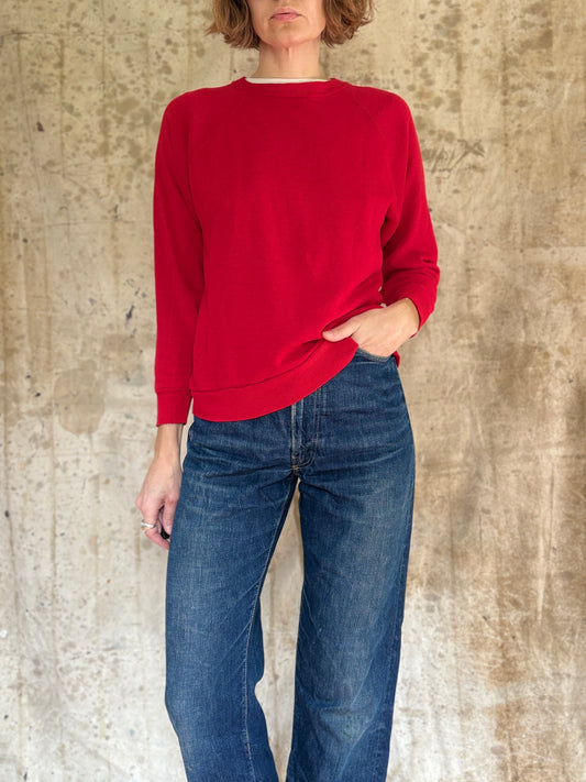 70s/80s Blank Red Sweatshirt