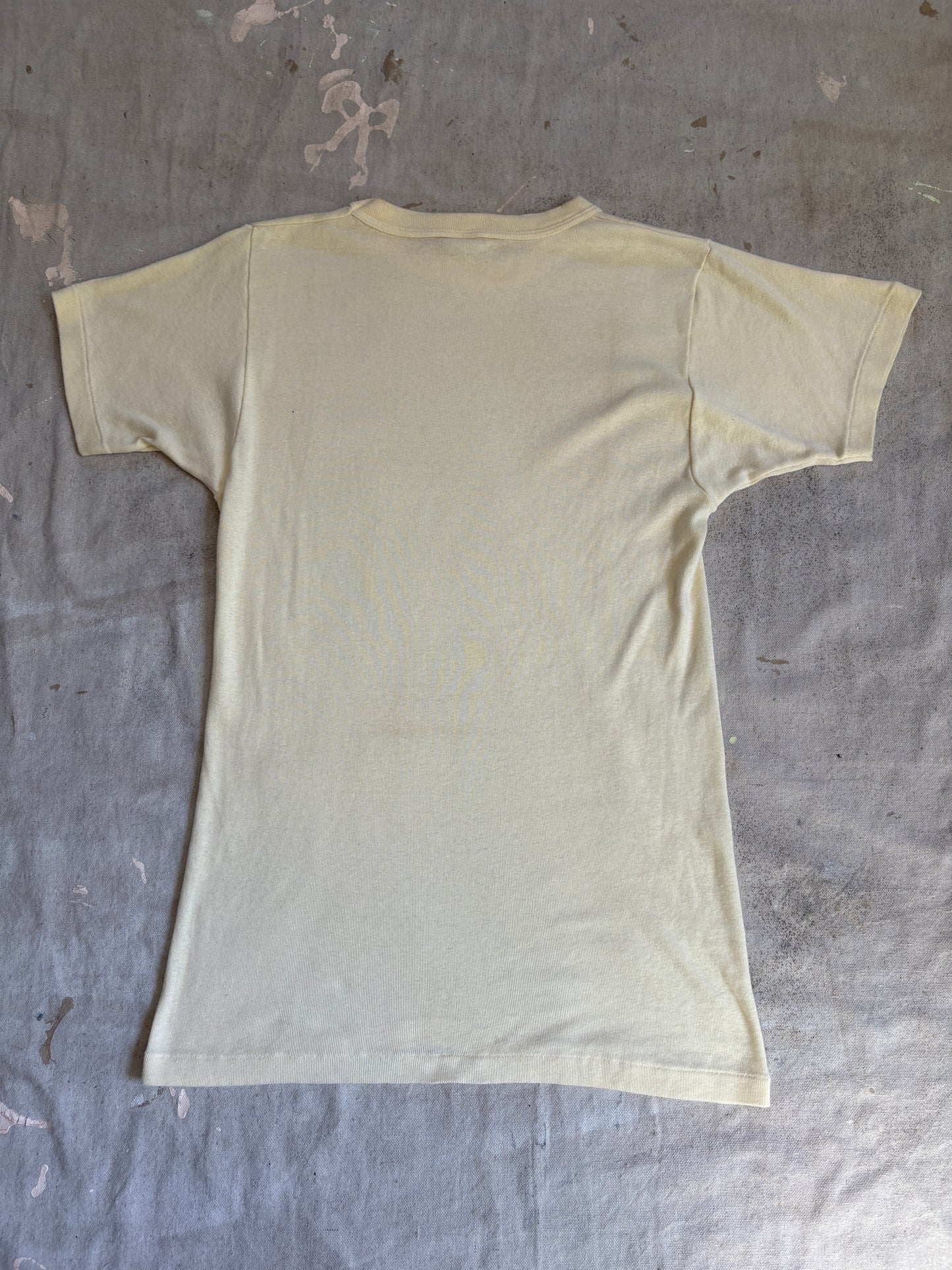 Vintage 60s Blank Off- White Hanes Tee