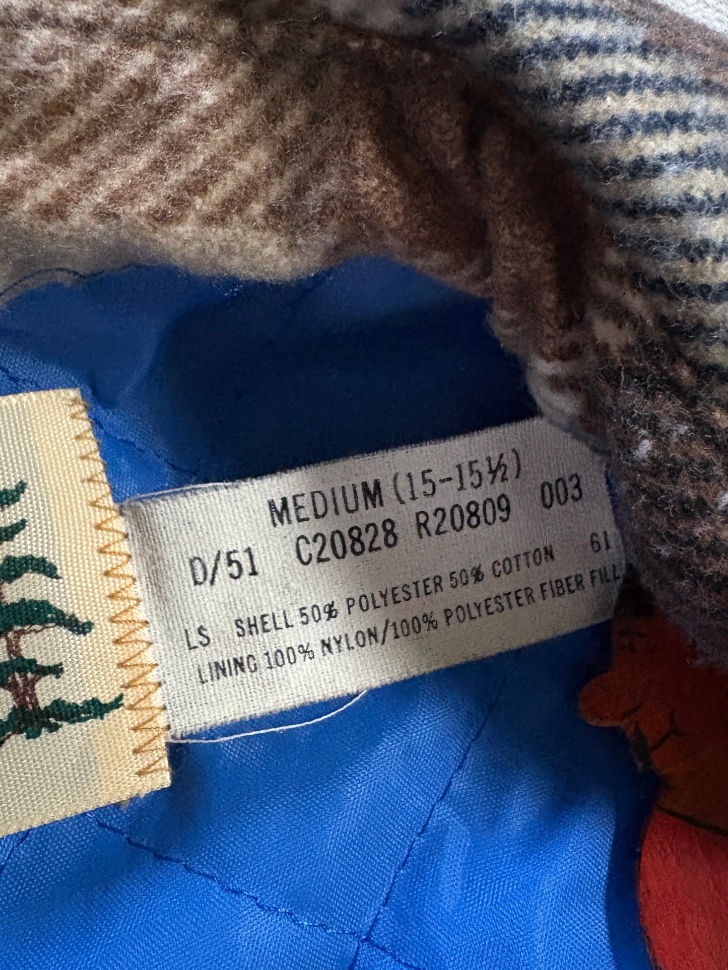 80s Sears Fieldmaster Quilt Lined Plaid Shirt