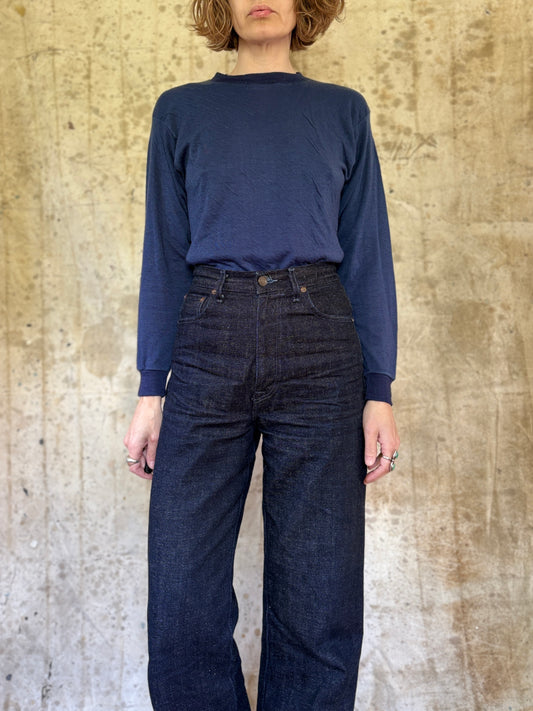 80s JCPenney Blue Thermal Undershirt