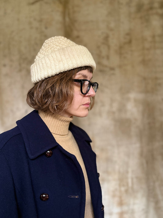 80s Popcorn Knit Beanie