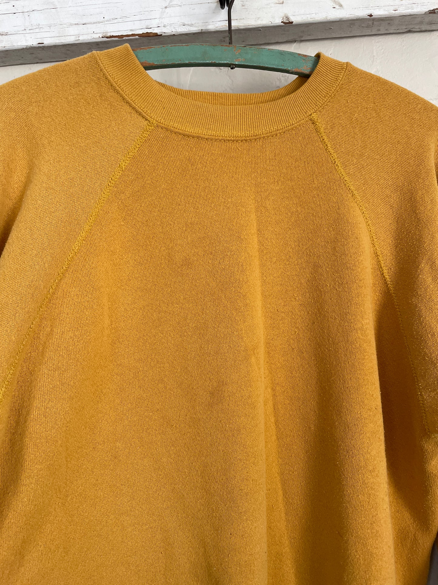 80s Blank Mustard Yellow Sweatshirt