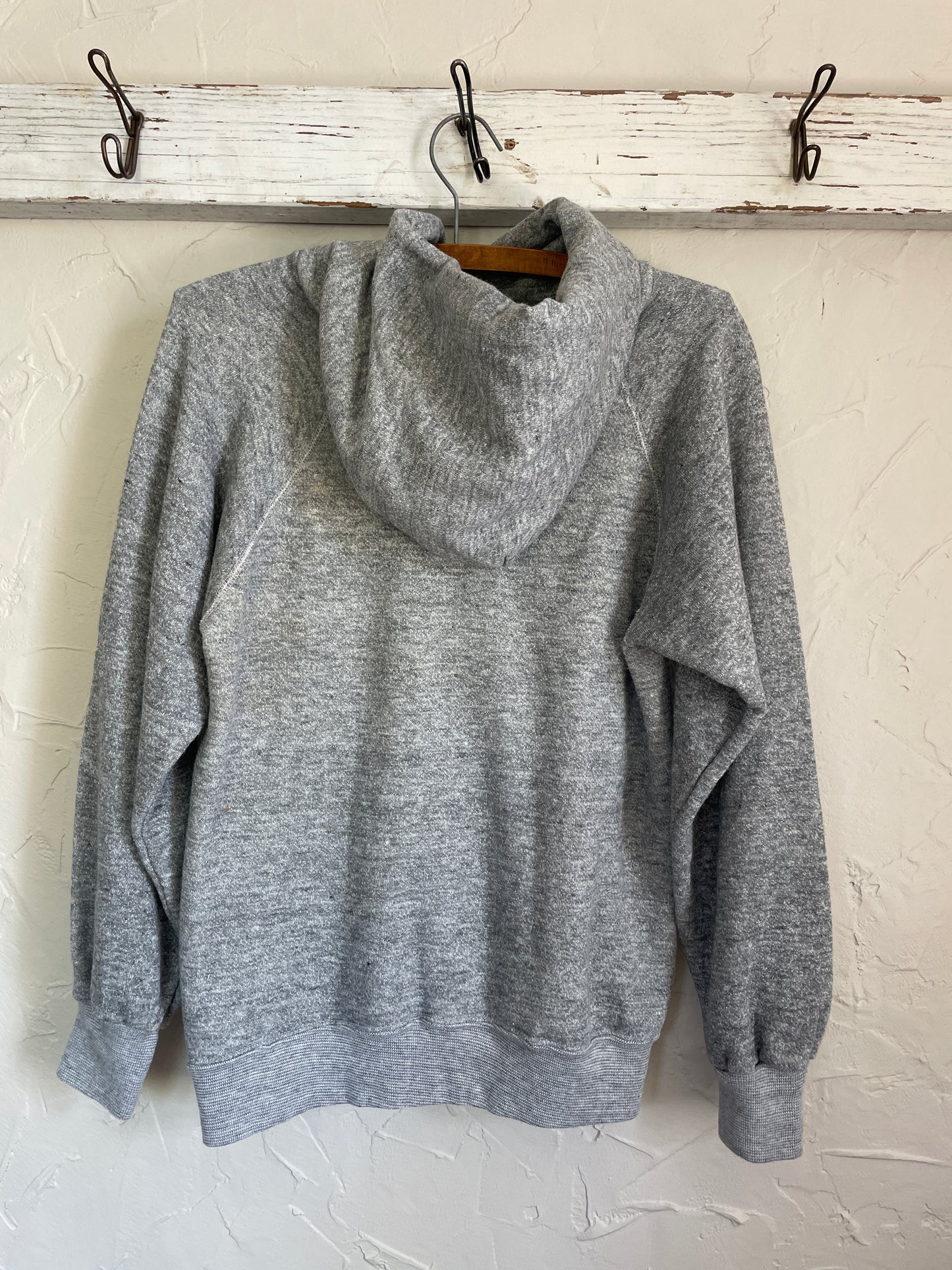 80s Blank Grey Hoodie Sweatshirt