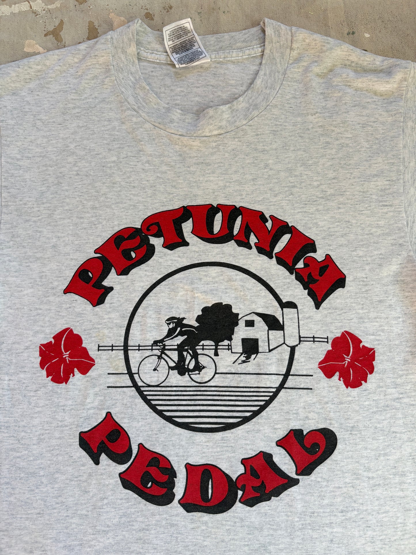 Vintage 90s Petunia Pedal Bicycling Tee