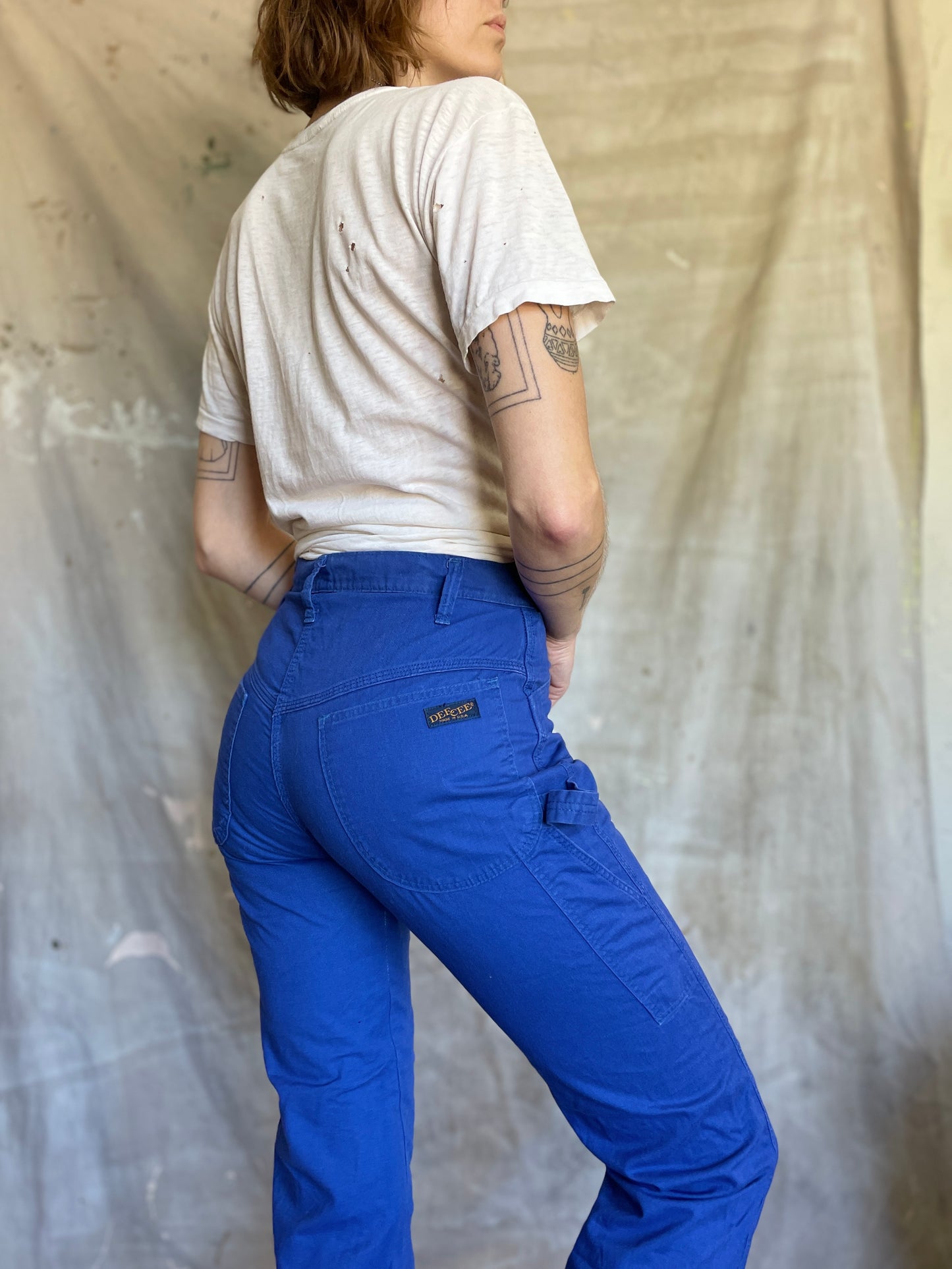 80s Blue DeeCee Carpenter Pants