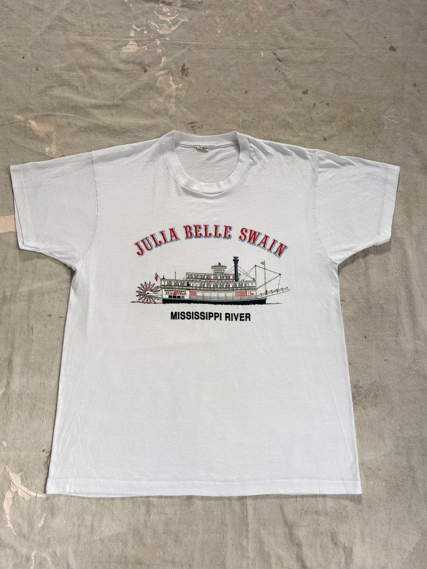 Vintage 80s Julia Belle Swain Mississippi River Tee