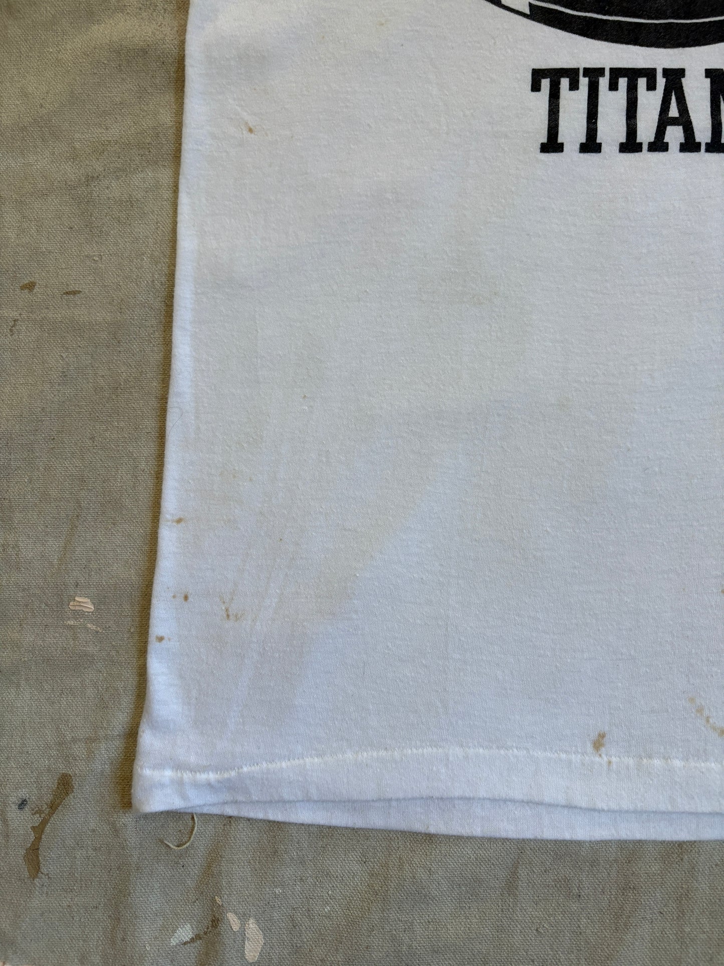 Vintage 80s Westminster Titans Football Ringer Tee